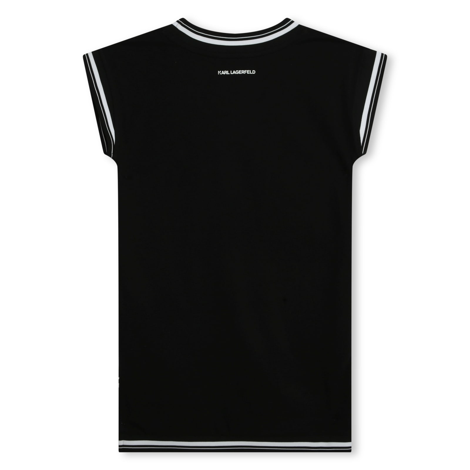 Shop Karl Lagerfeld Abito Con Logo In Black
