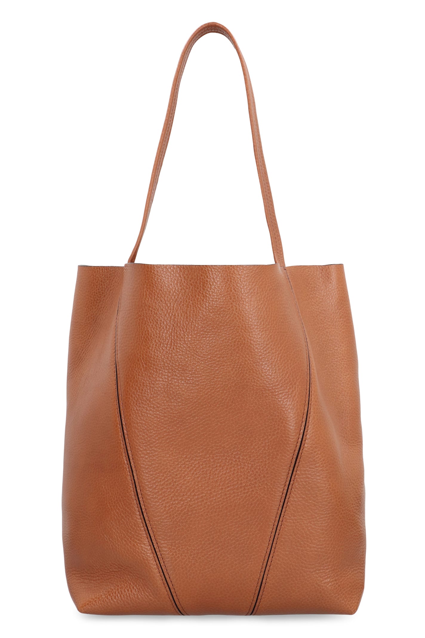 Chloé Tote Bag Spin In Leather In Brown
