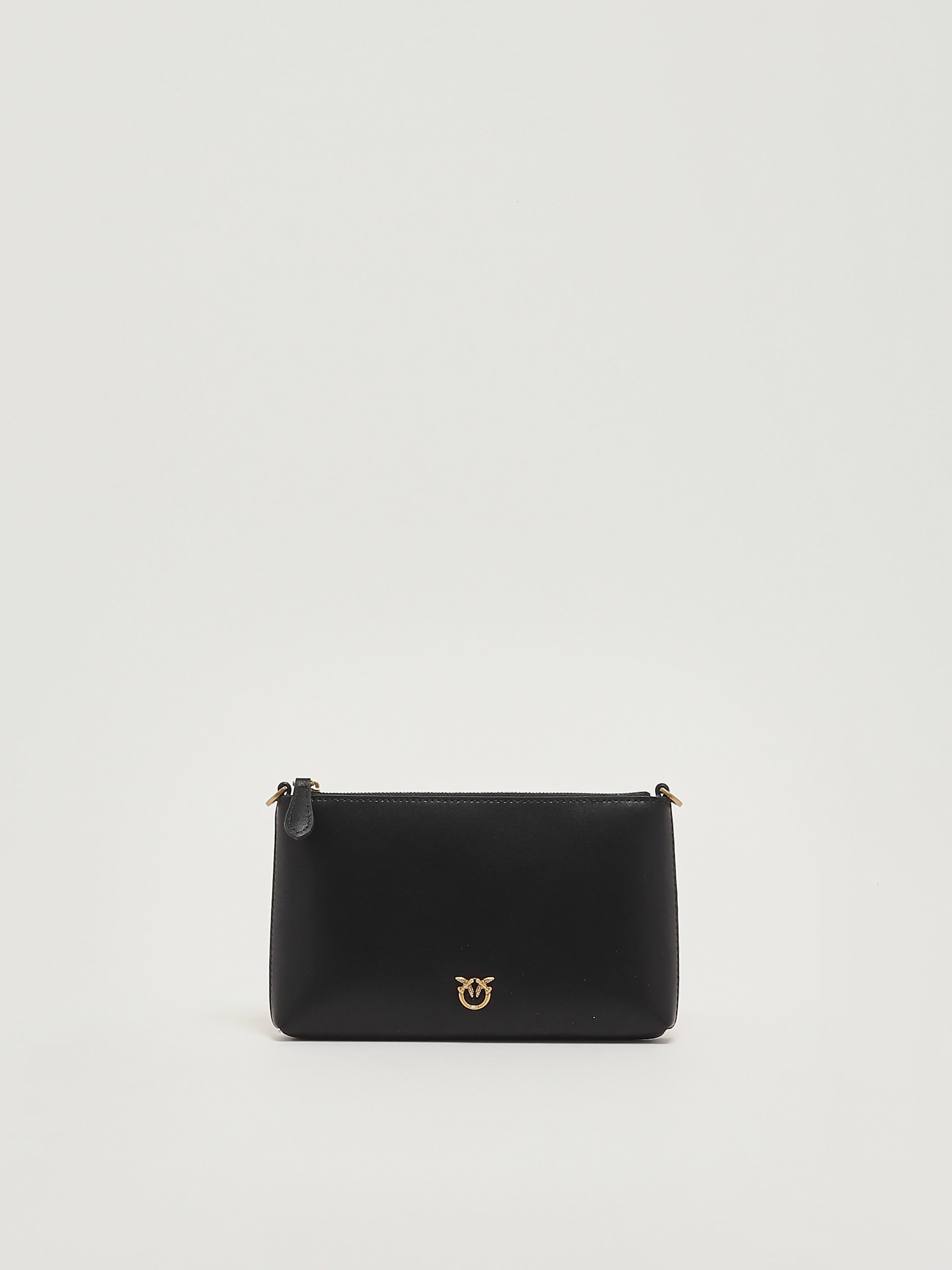 Pinko Flat Horizontal Mini Clutch In Black