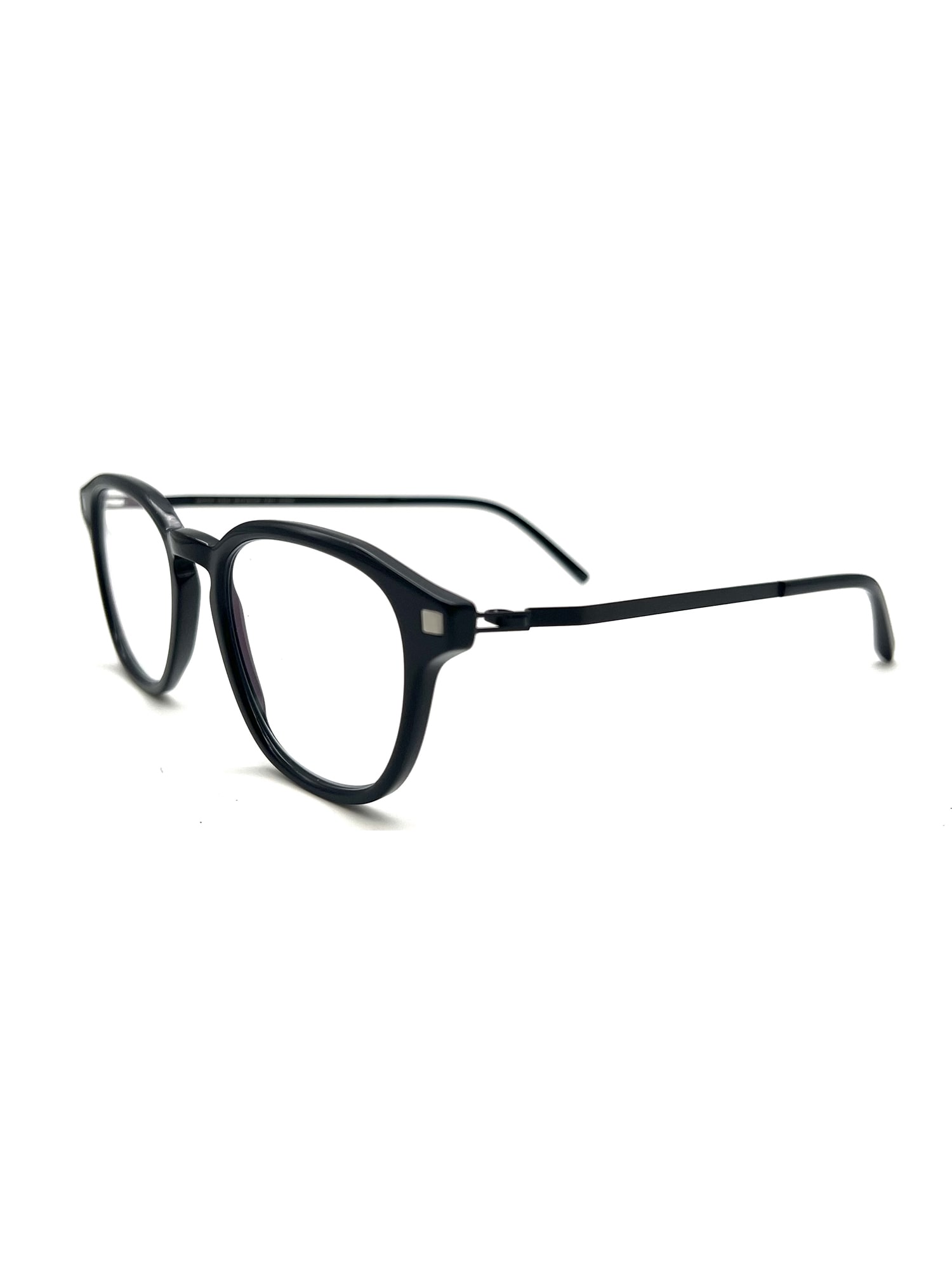 Shop Mykita Pana Eyewear In Black/silver/blac