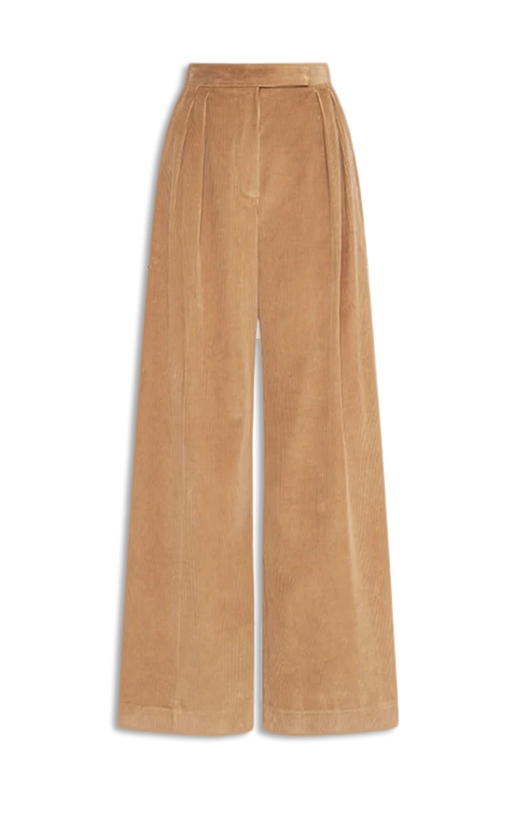 Shop Max Mara High Waist Wide Leg Trousers In Brown