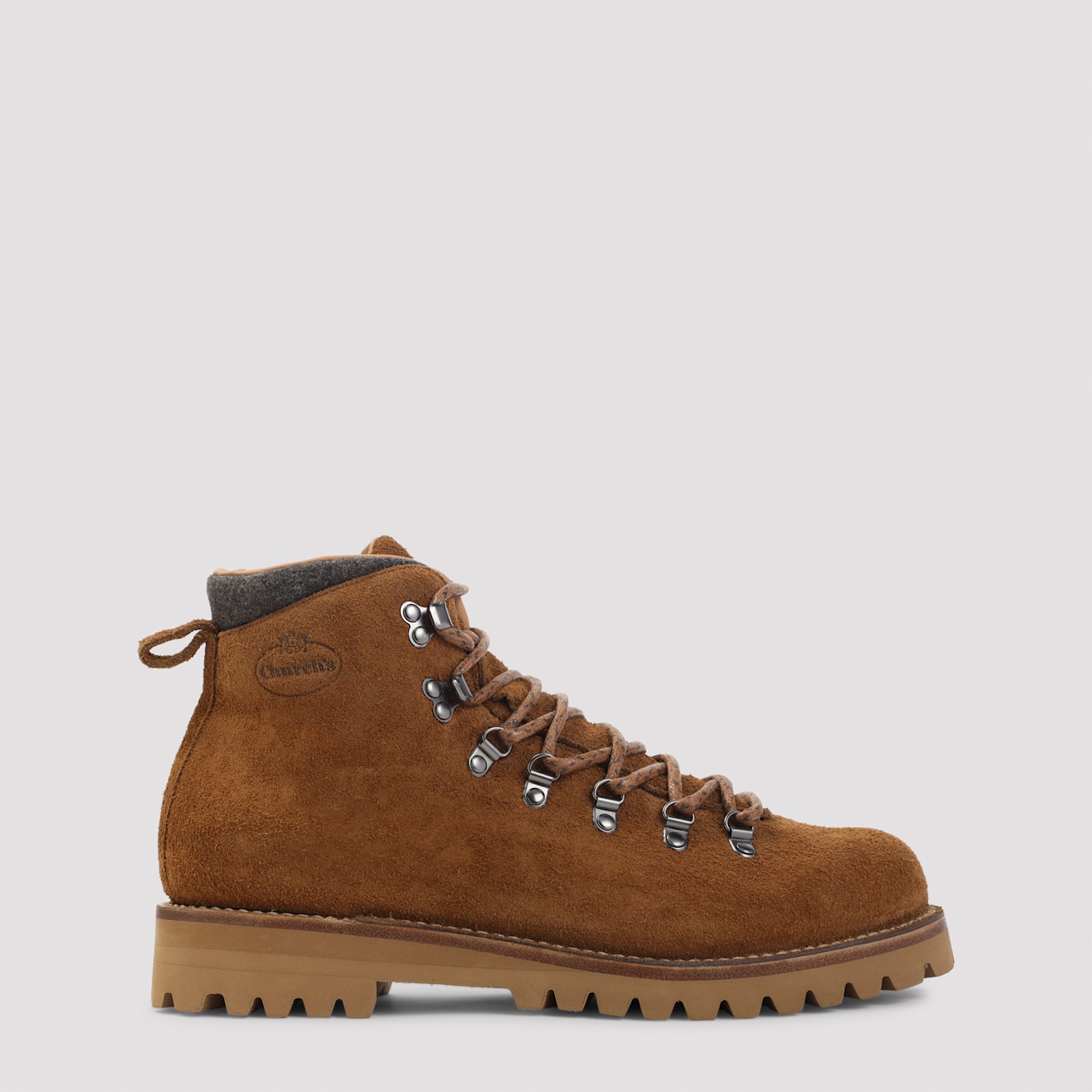Church's Ankle Boots With Lug Sole And Suede In Brown