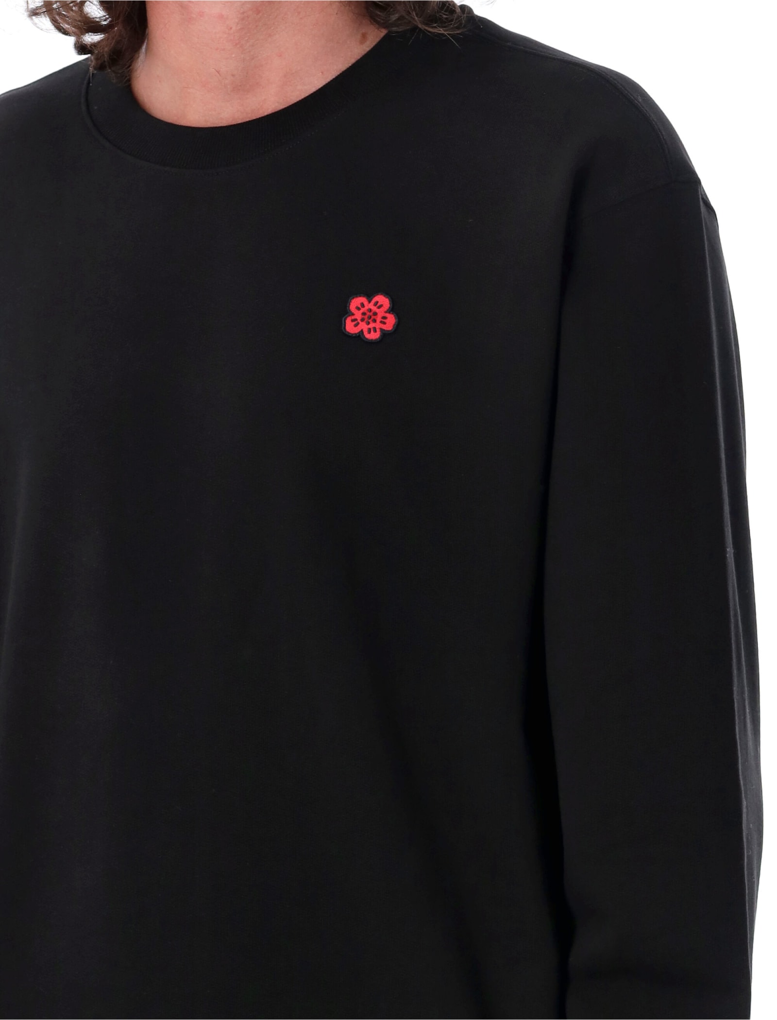 Shop Kenzo Boke Flower Crewneck Sweatshirt In Black