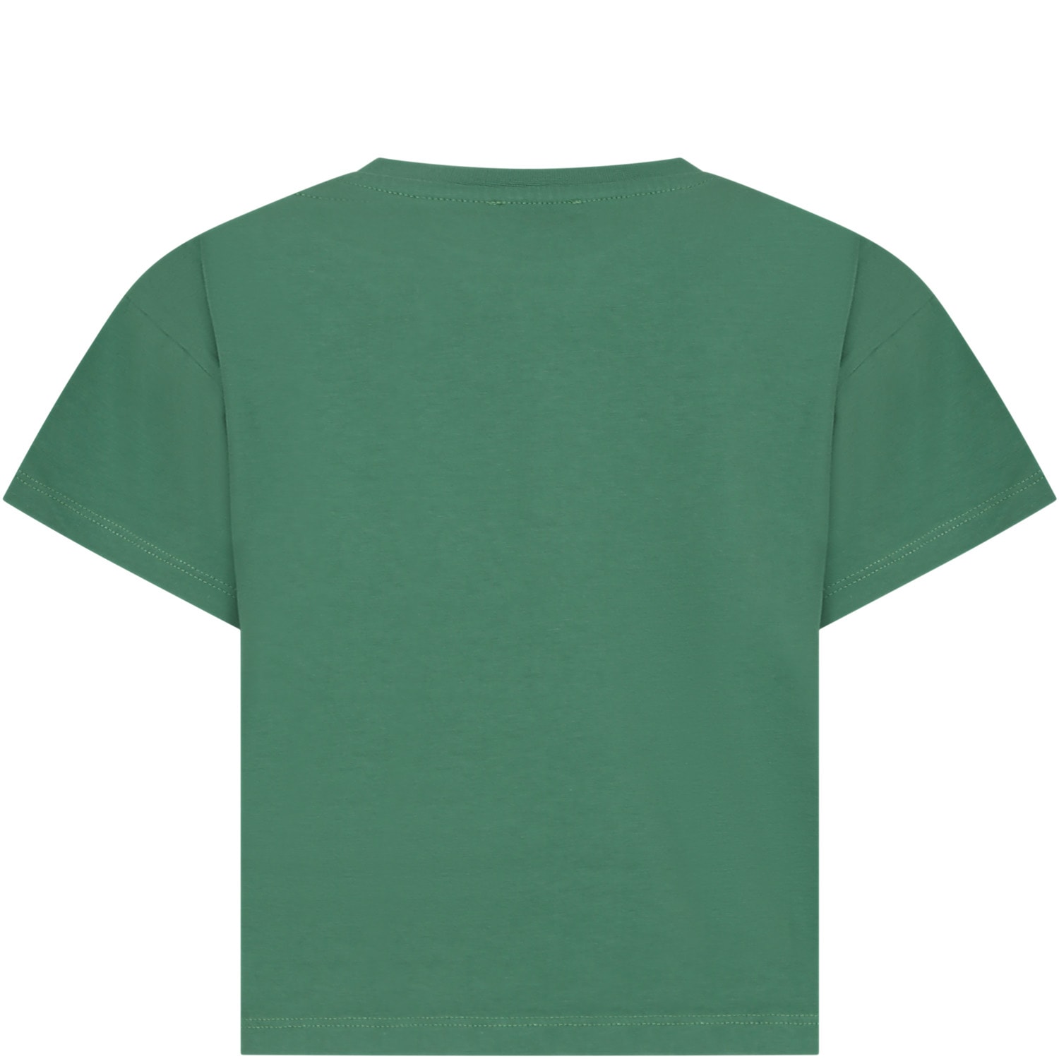 Shop Kenzo Green T-shirt For Kids With Logo In F Mint Green