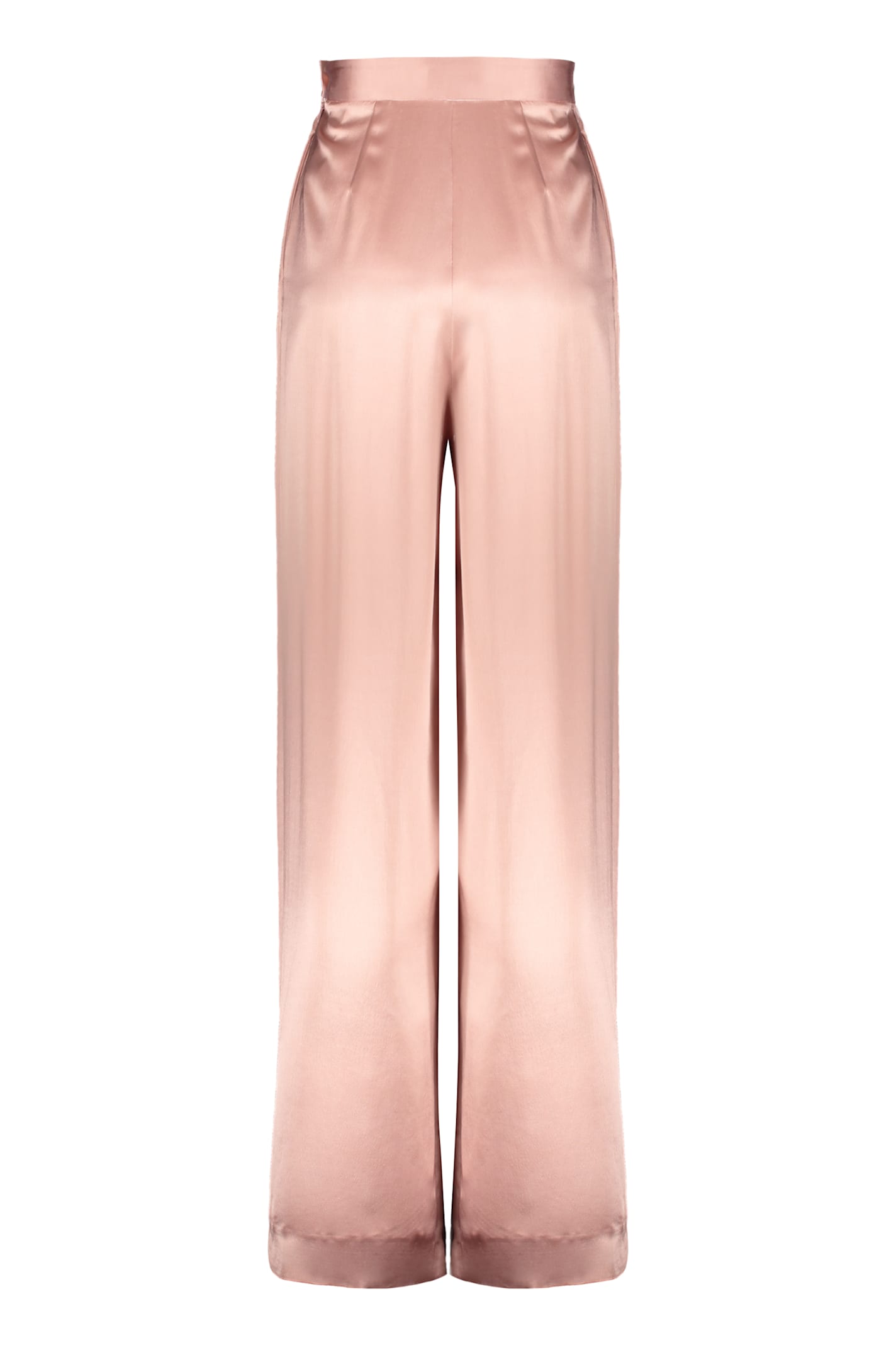 Fabiana Filippi Pink Flare Trousers In Rosa Medio