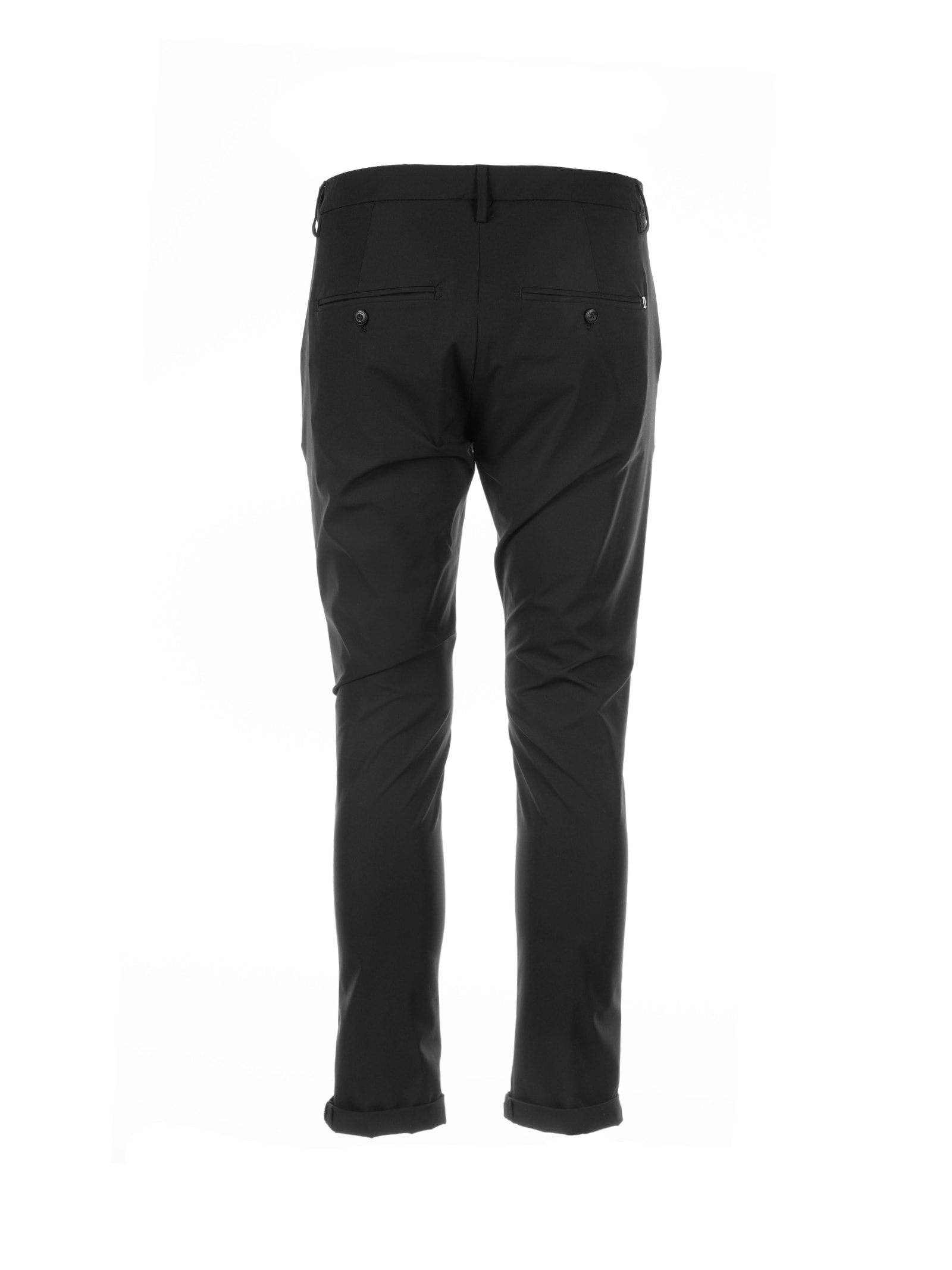 Shop Dondup Gaubert Black Trousers In Nero