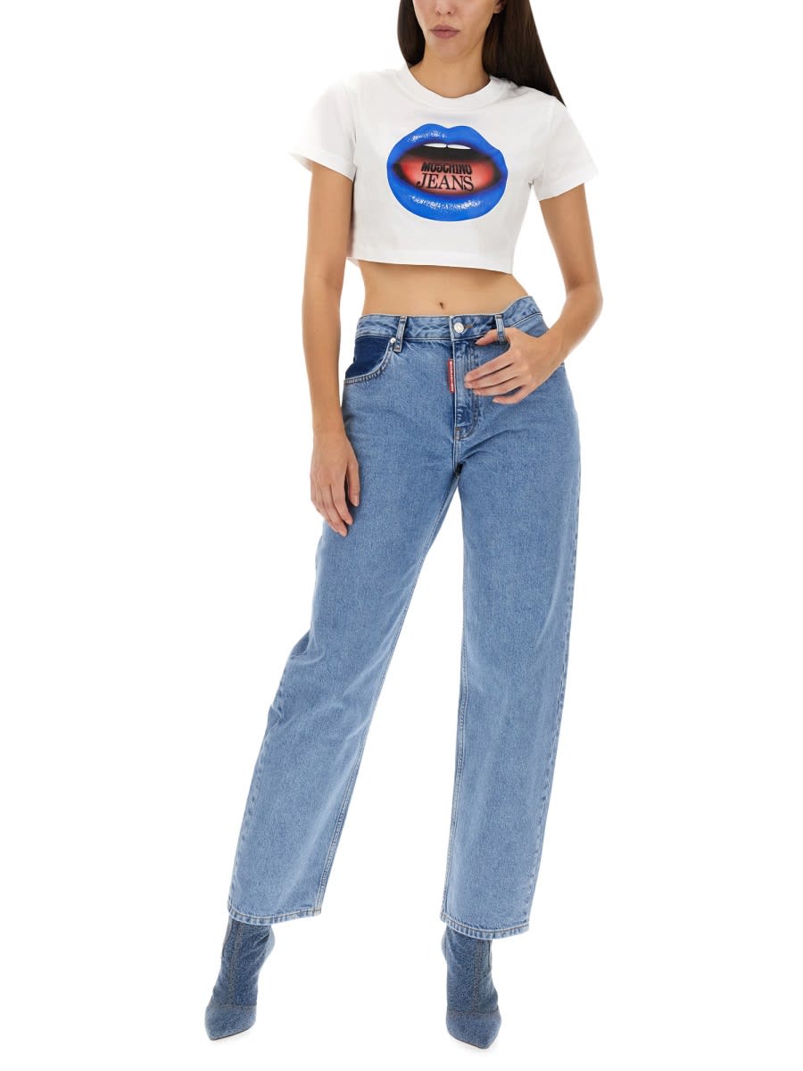 Moschino Jeans Five Pocket Jeans In Blue