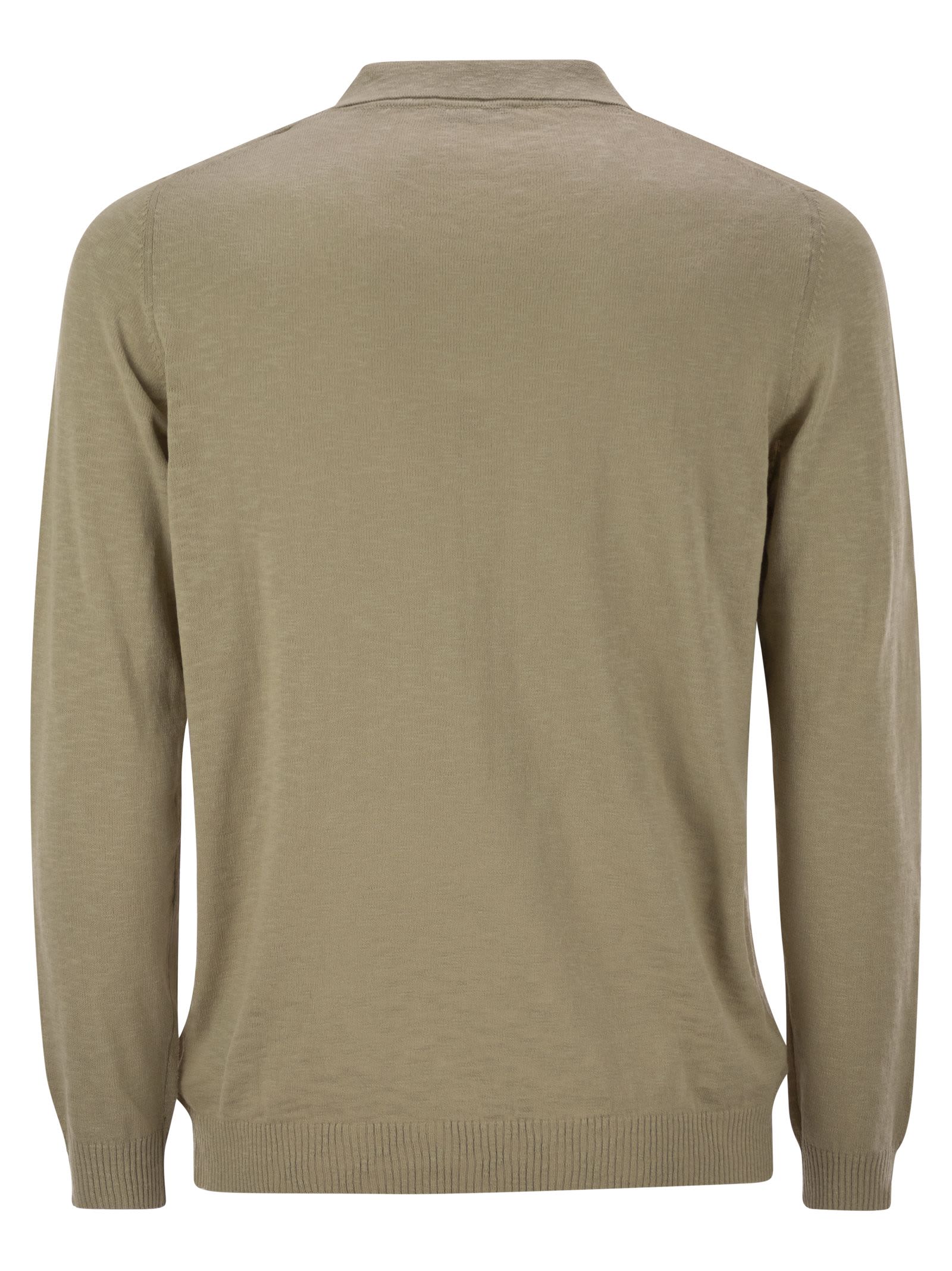 Pt Torino Cotton Polo Shirt In Beige