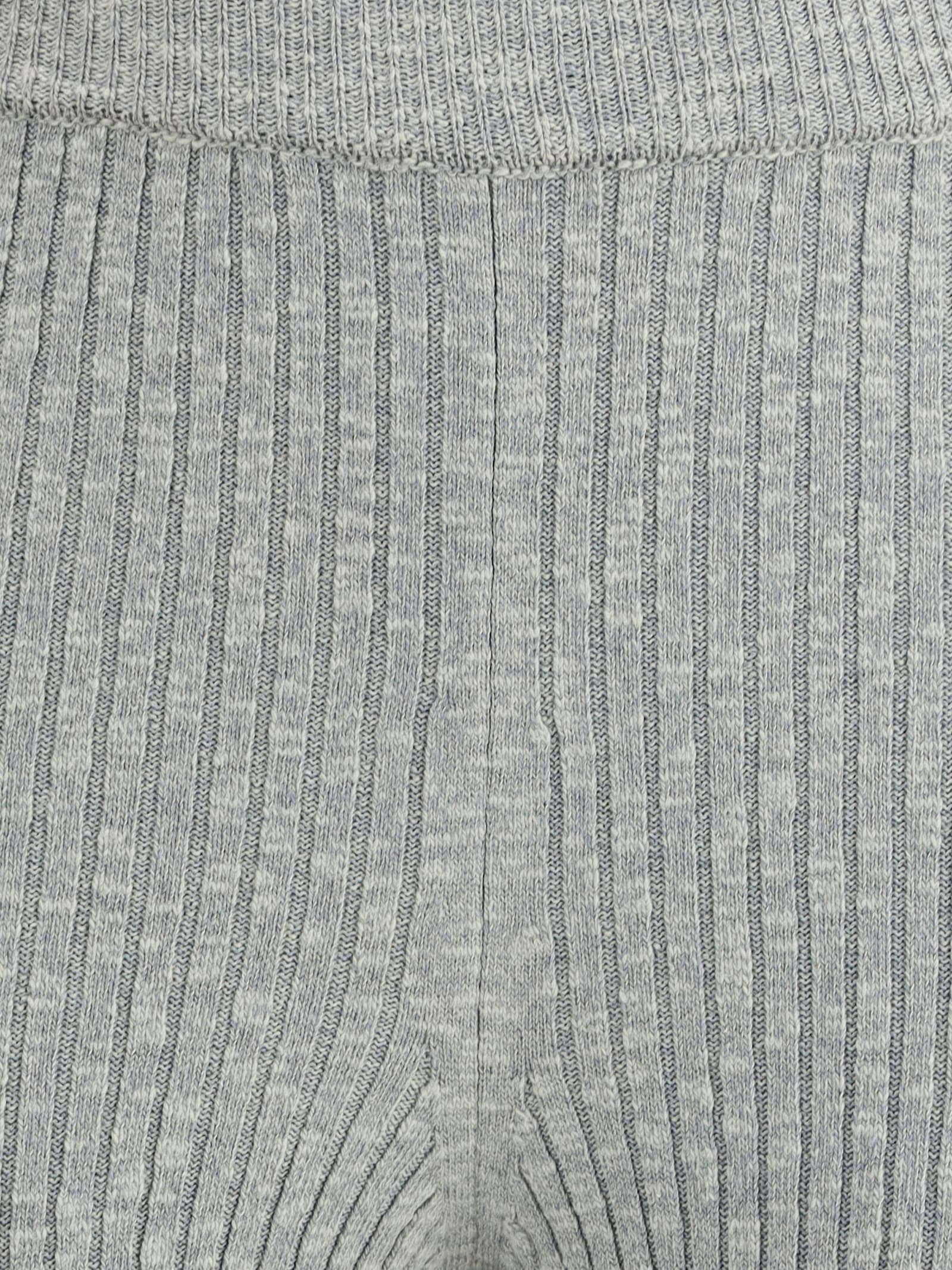 Magda Butrym Ribbed Leggings In Gray