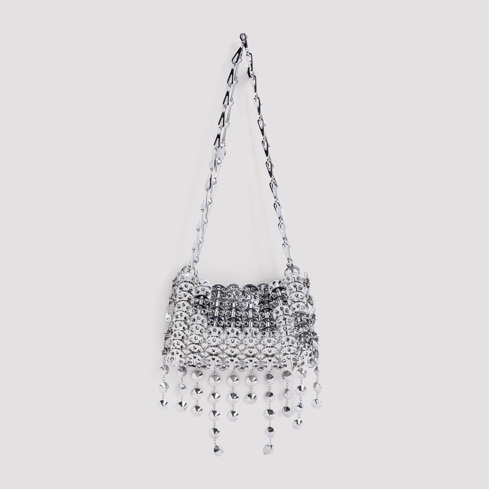 Shop Rabanne Sac A Man Bag In Silver