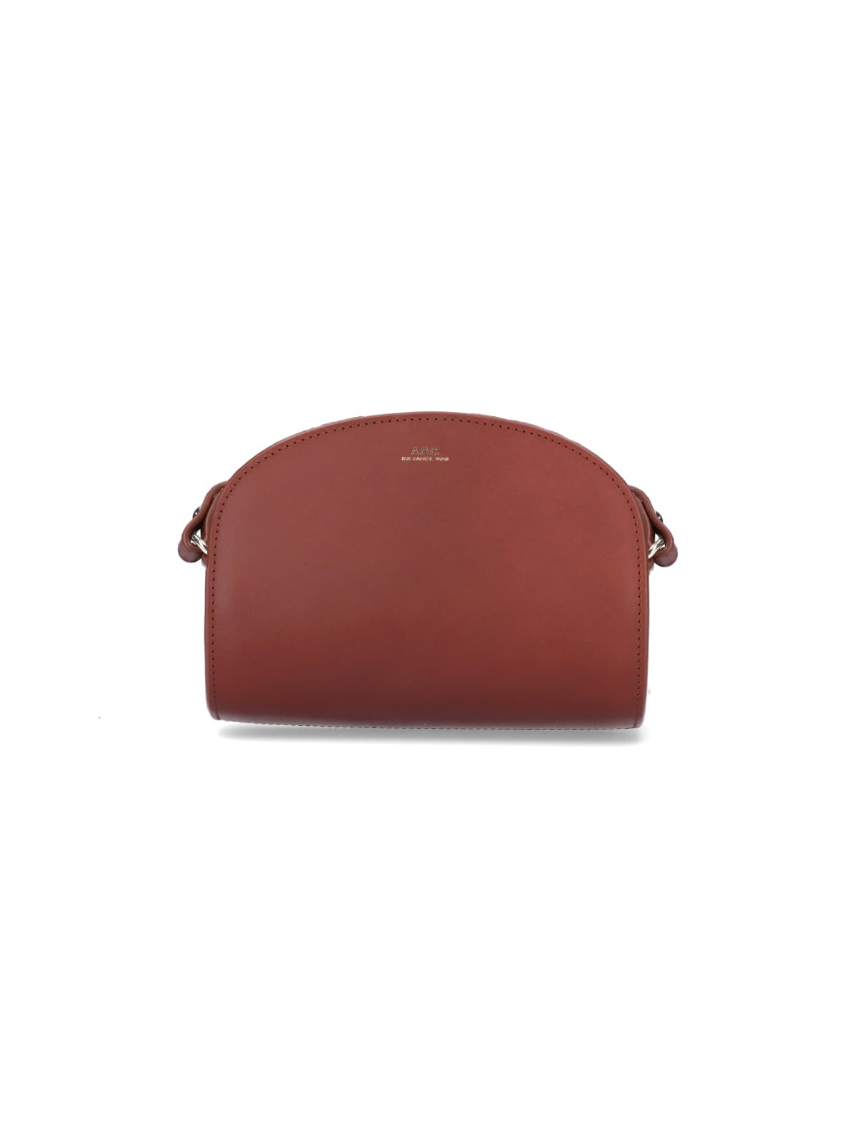 Shop Apc Demi-lune Mini Bag In Brown