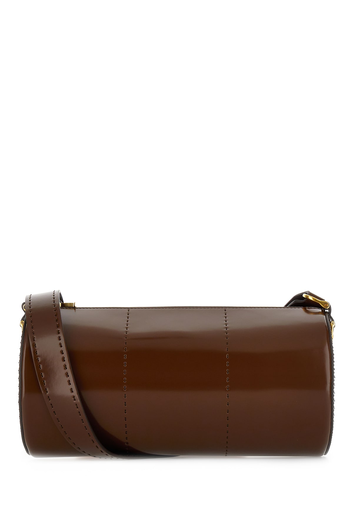 MAX MARA BROWN LEATHER CROSSBODY BAG 