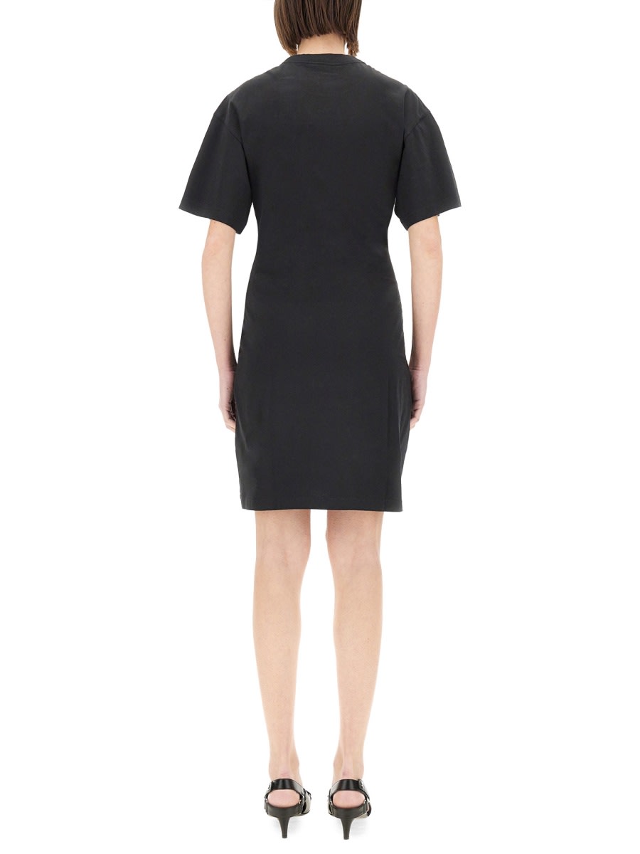 Courrèges Courregès Short Cotton Dress In Black