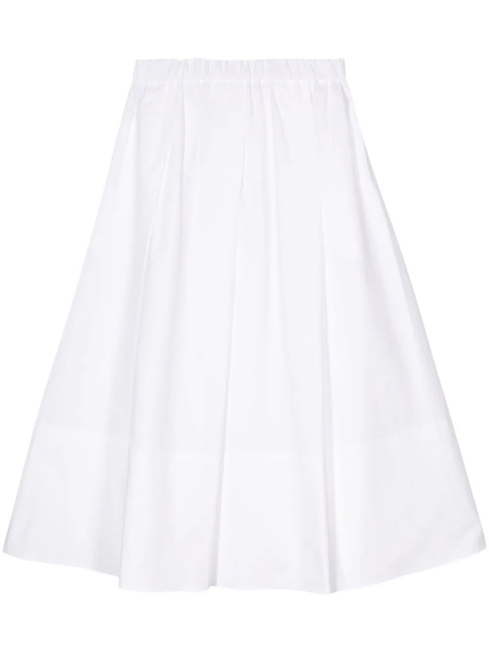 Shop Antonelli Isotta Long Skirt In White