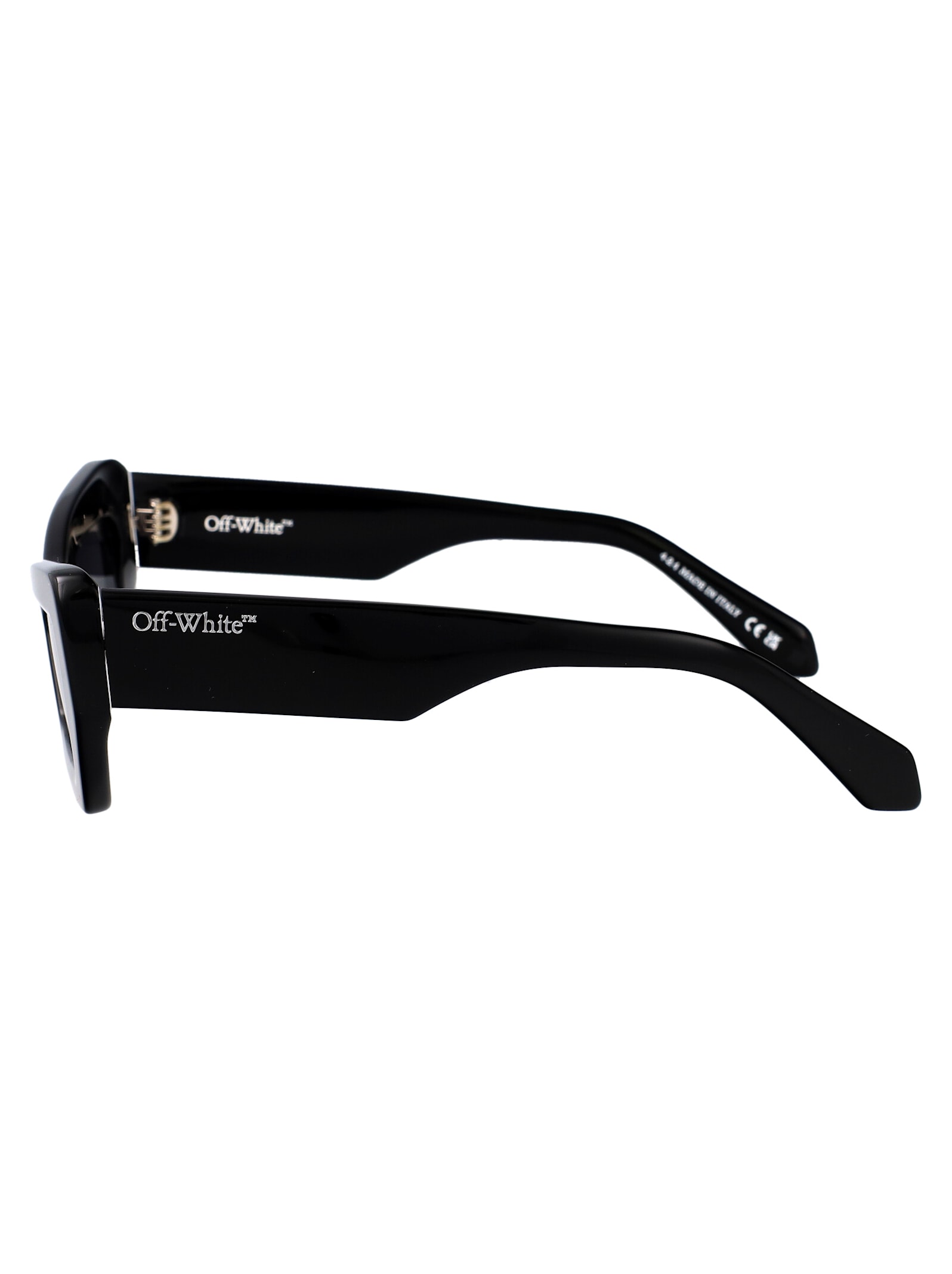 Off-white Aurora Sunglasses In Black Dark Grey