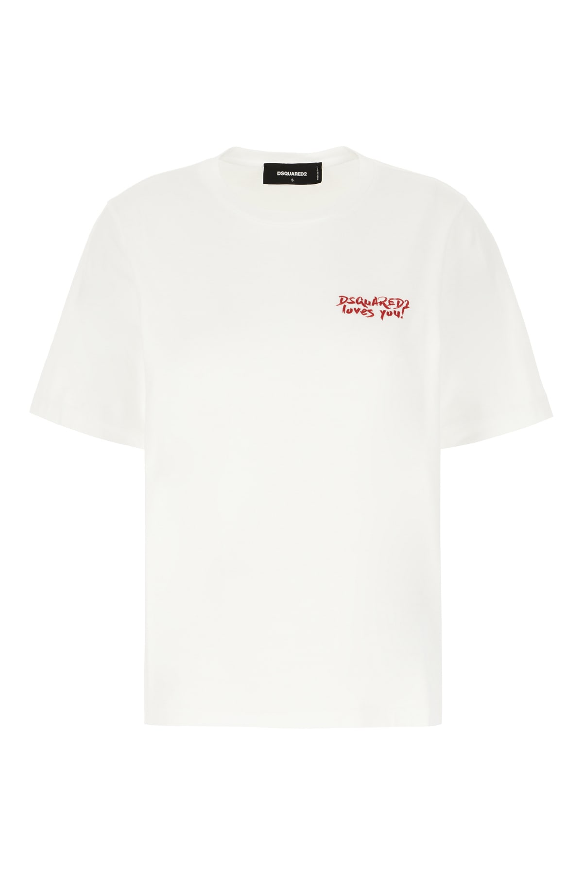 Dsquared2 White Cotton T-shirt