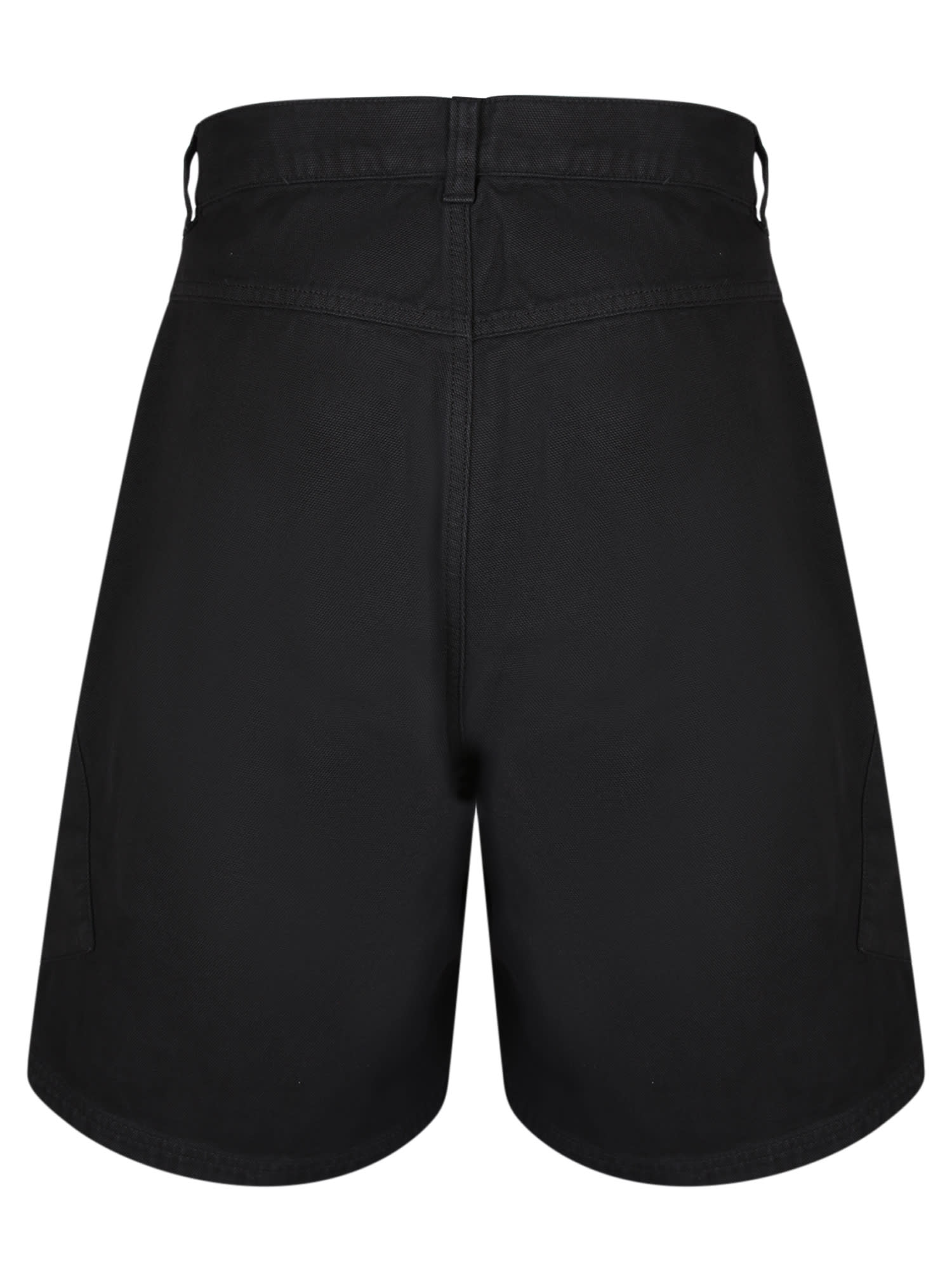 Shop Jacquemus Zippered Brown Bermuda Short In Black