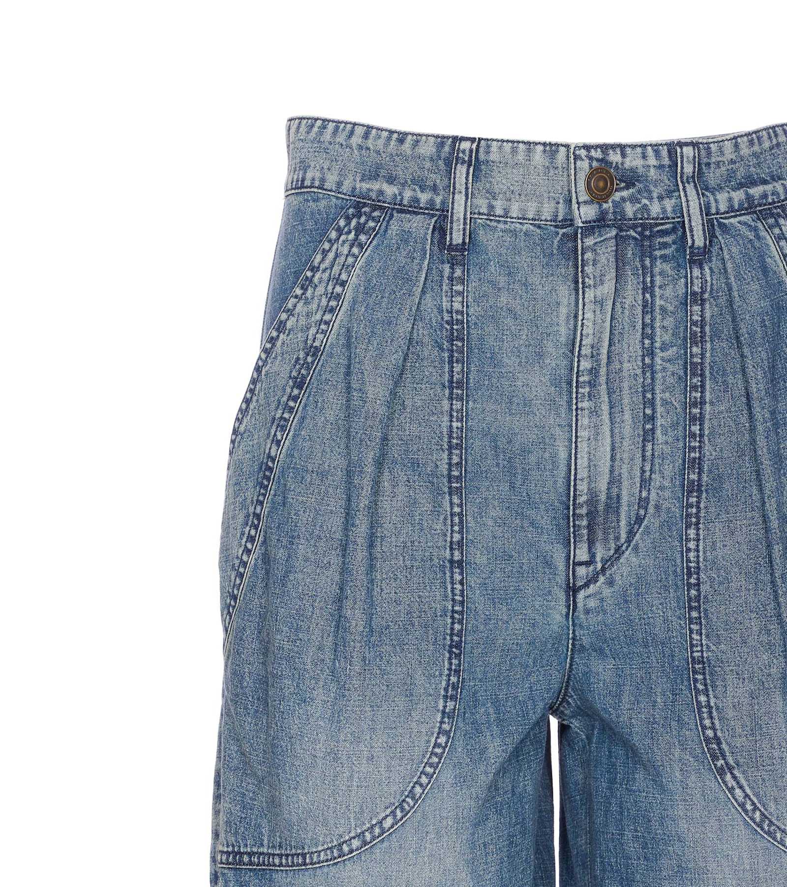 Isabel Marant Étoile Cargo Trousers Featuring Multiple Pockets In Blue