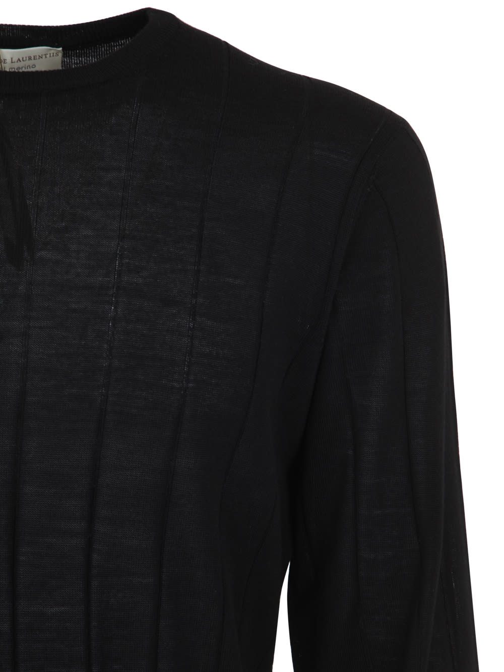 Shop Filippo De Laurentiis Royal Merino Long Sleeves Turtle Neck Ribbed Sweater In Black