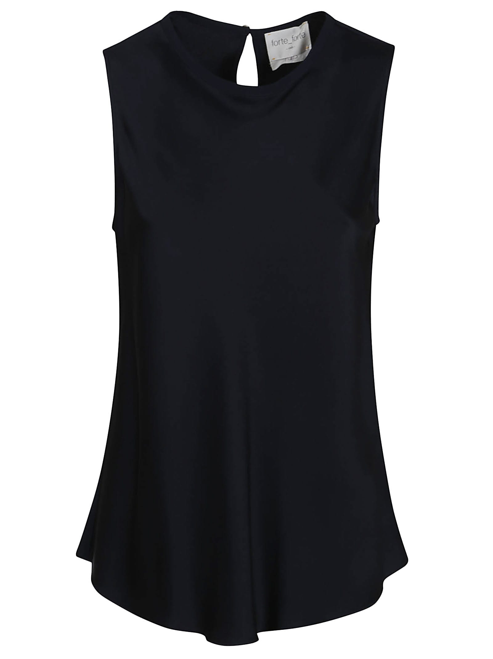 Shop Forte Forte Envers Satin Top In Abisso