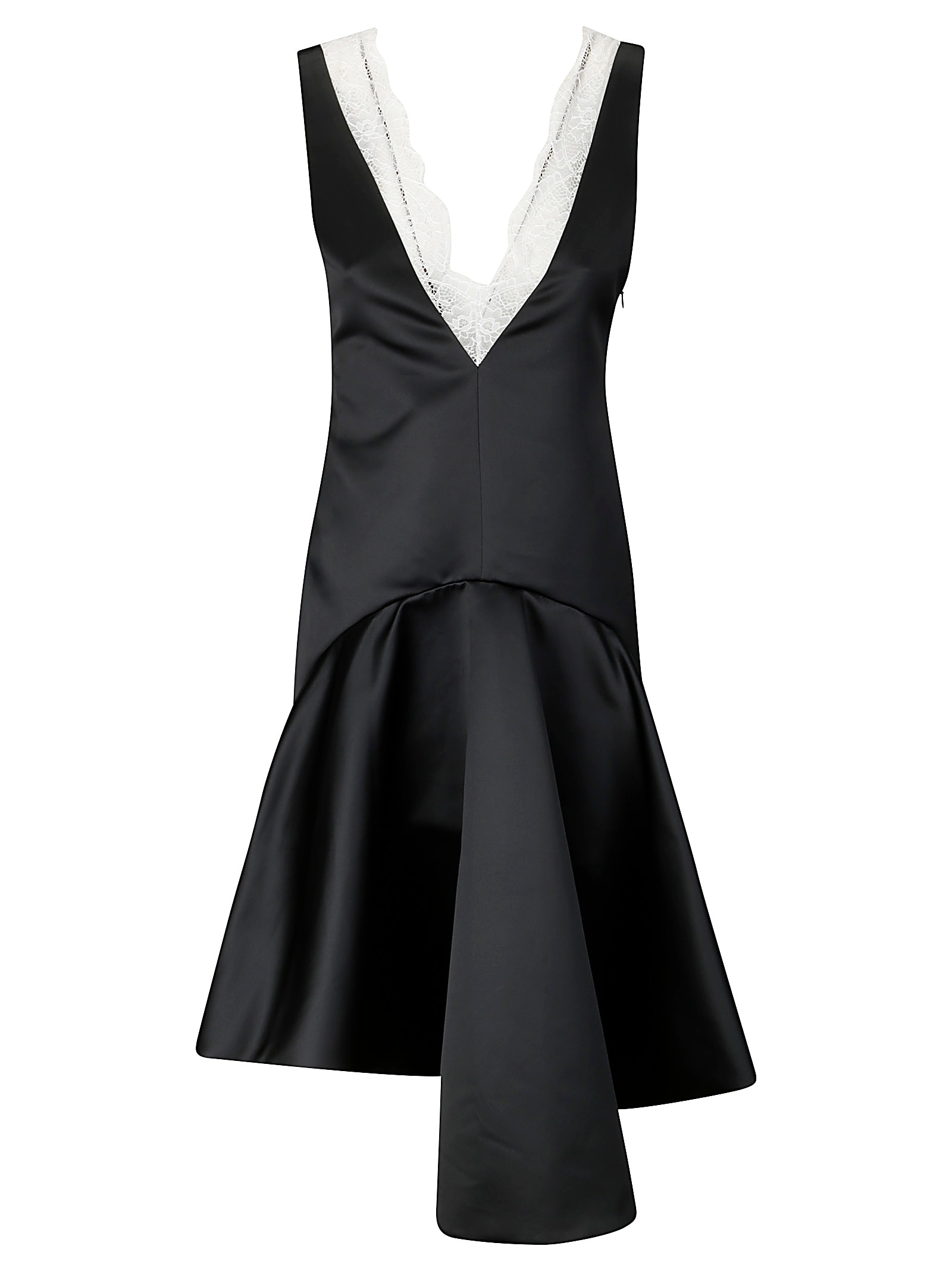 Jw Anderson J. W. Anderson V-neck With Lace Short Sleeveless Dress