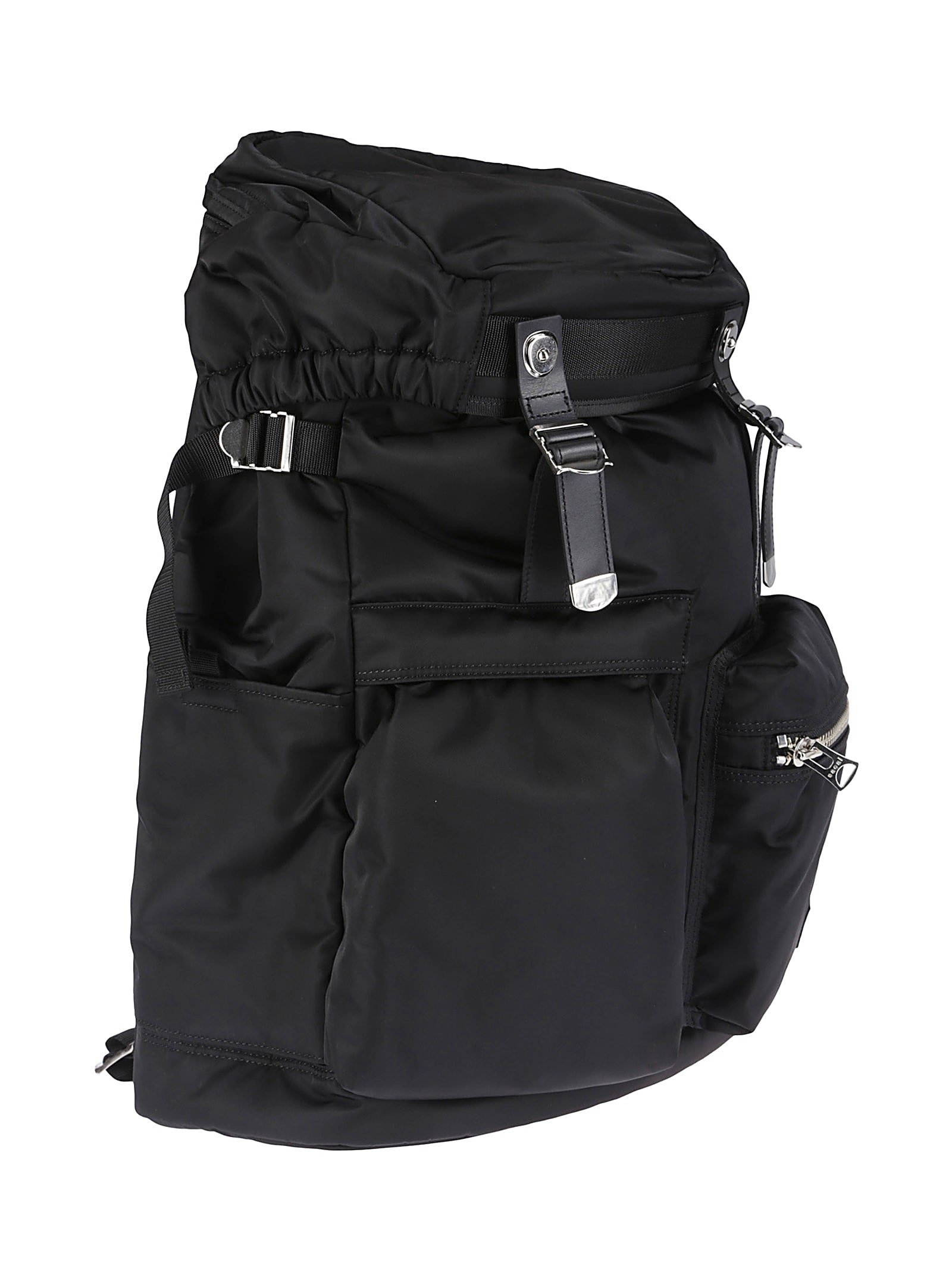 Shop Sacai Porter Pocket Back Pack In Black