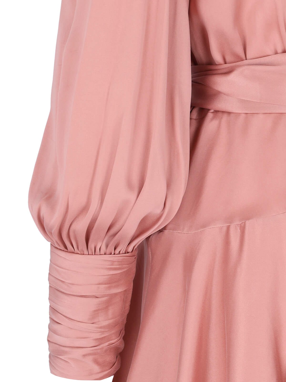 Shop Zimmermann Silk Mini Dress In Pink
