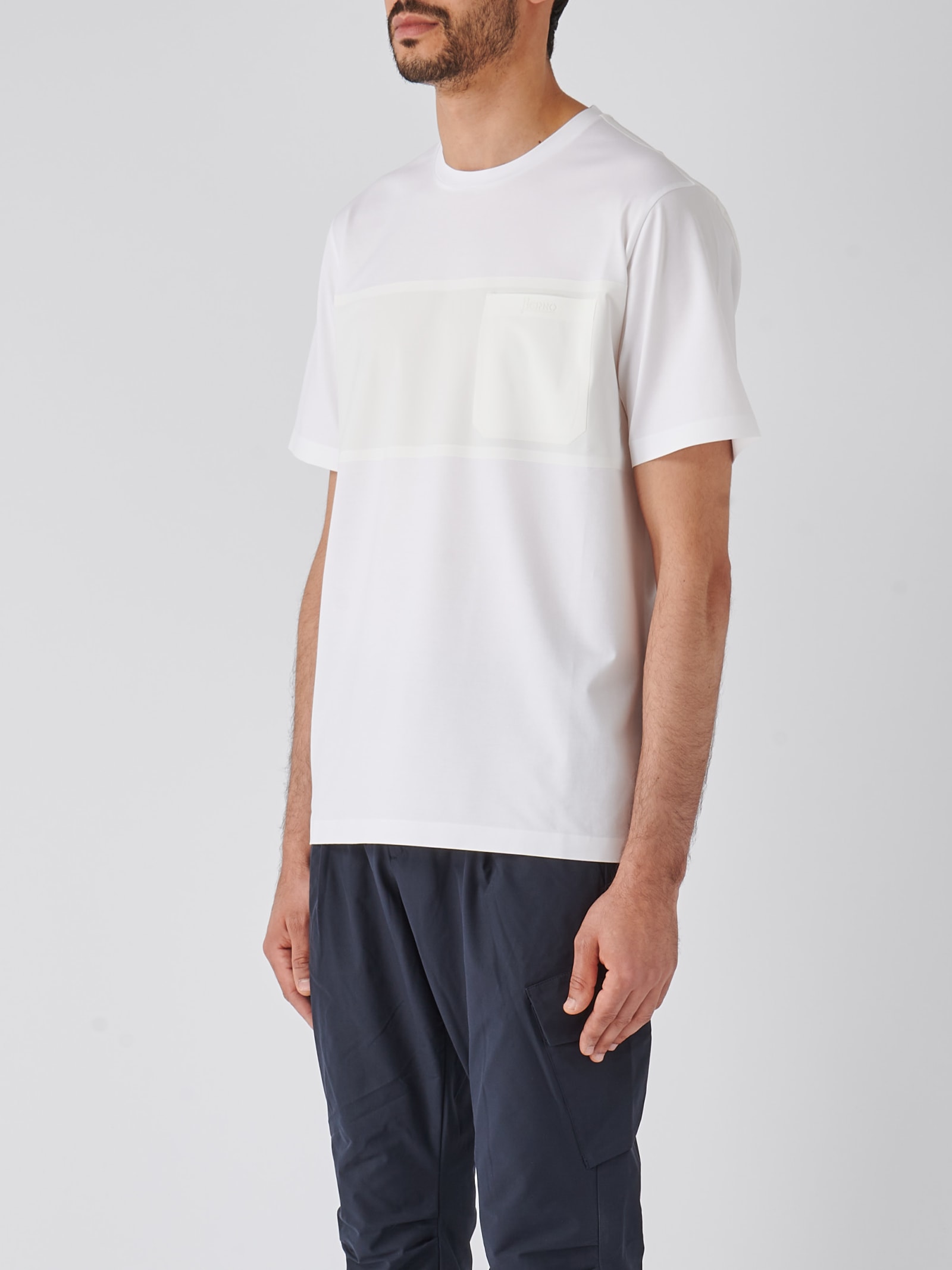 Shop Herno T-shirt T-shirt In Bianco