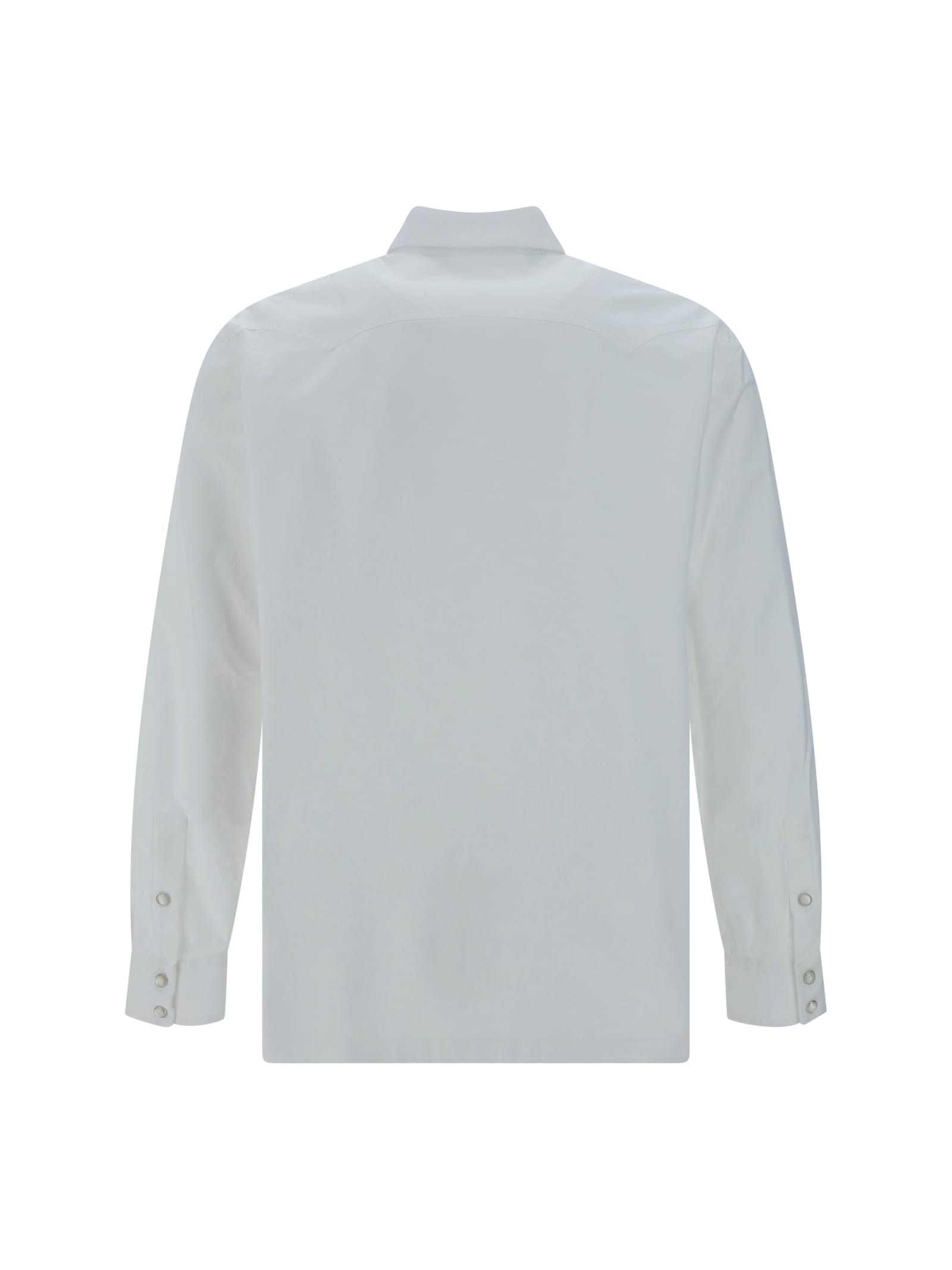 Shop Palm Angels Shirt In Off White Black