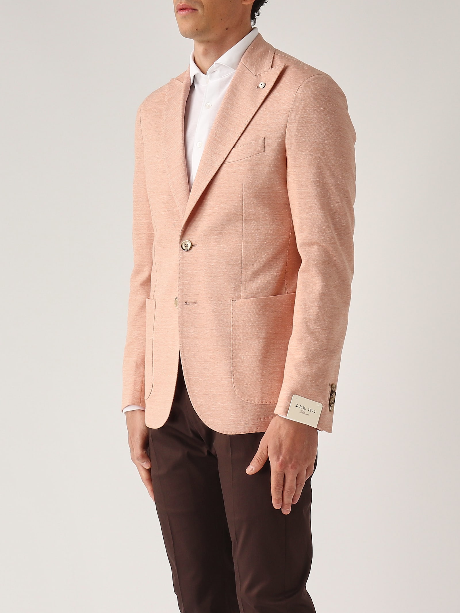 L.b.m 1911 Giacca Drop S Regolare Rever Lancia Blazer In Salmone