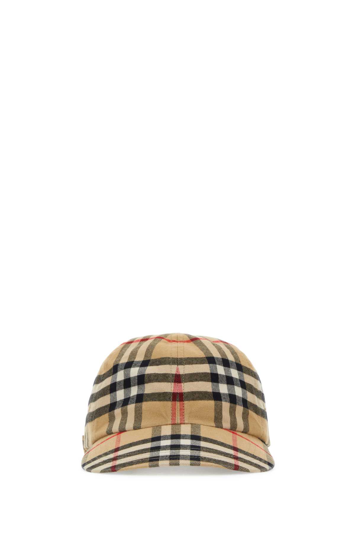Shop Burberry Embroidered Cotton Baseball Cap In Archivebeige