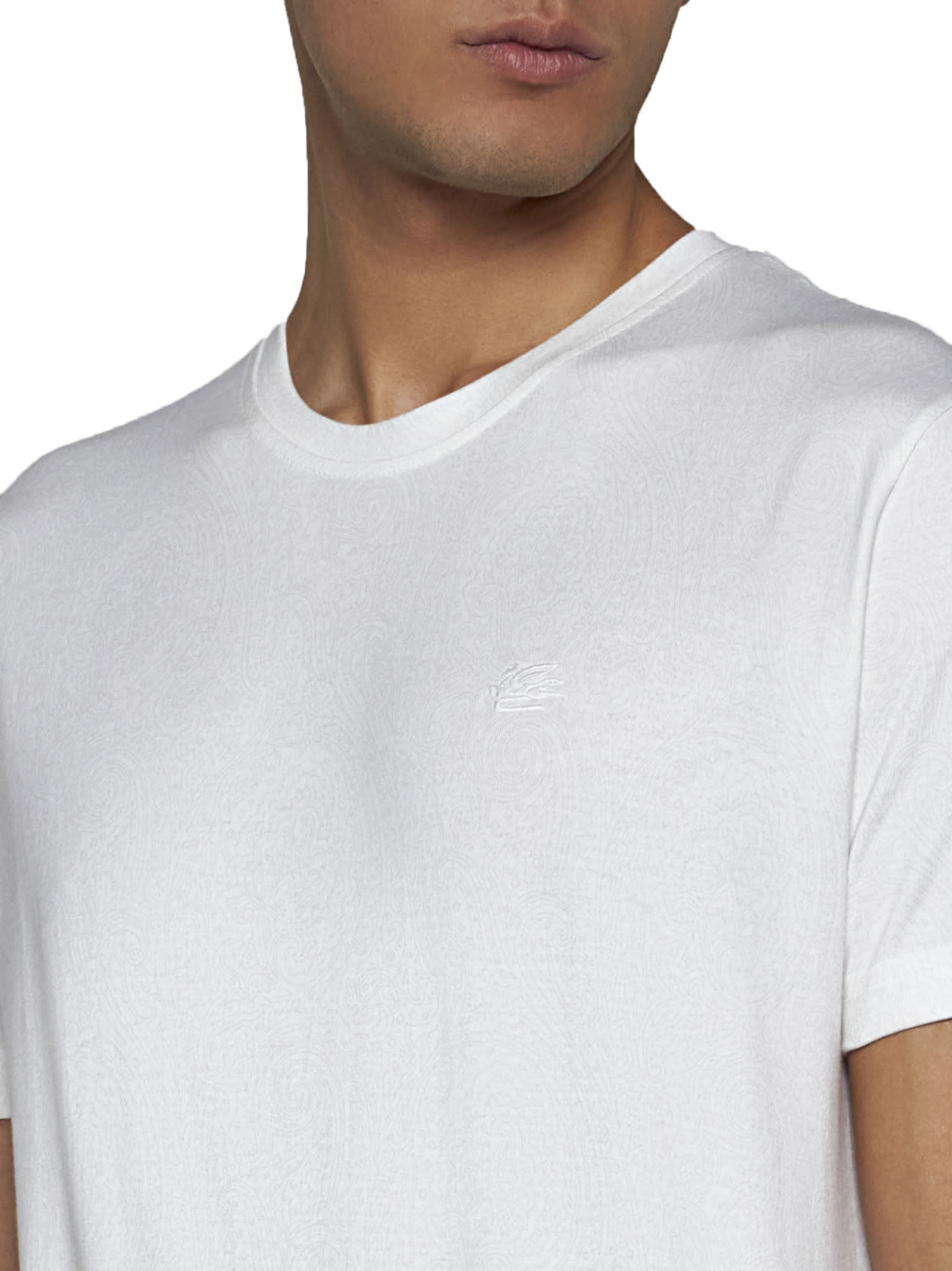 Shop Etro T-shirt In White