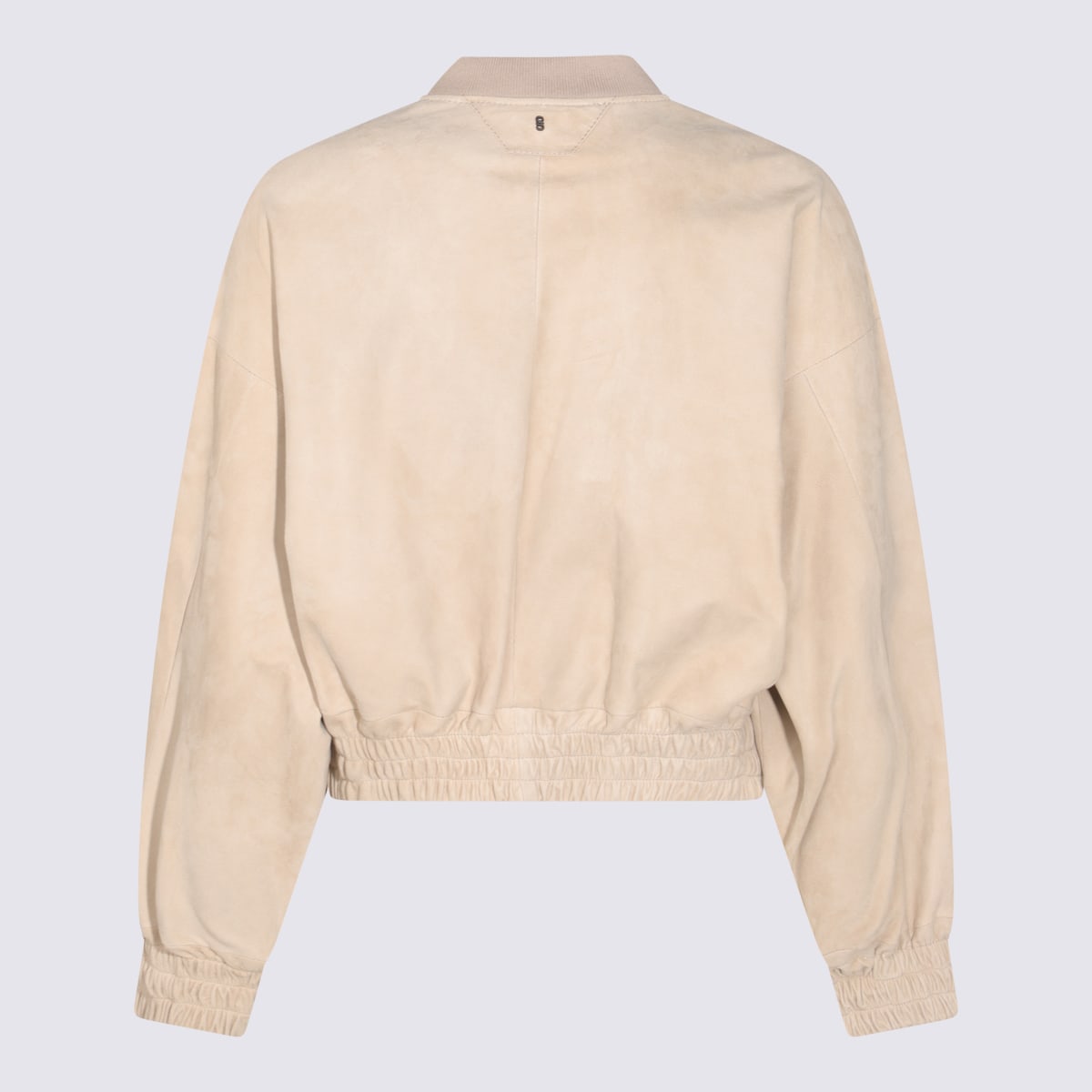 Salvatore Santoro Stone Leather Jacket In Dno Stone