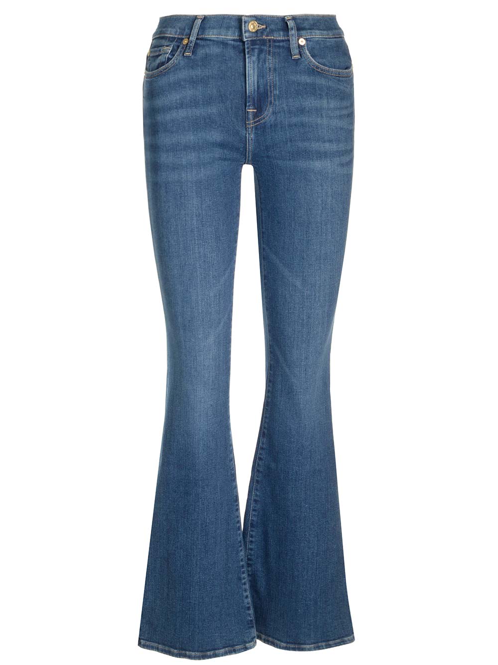 Shop 7 For All Mankind Slim Illusion Jeans In Blue