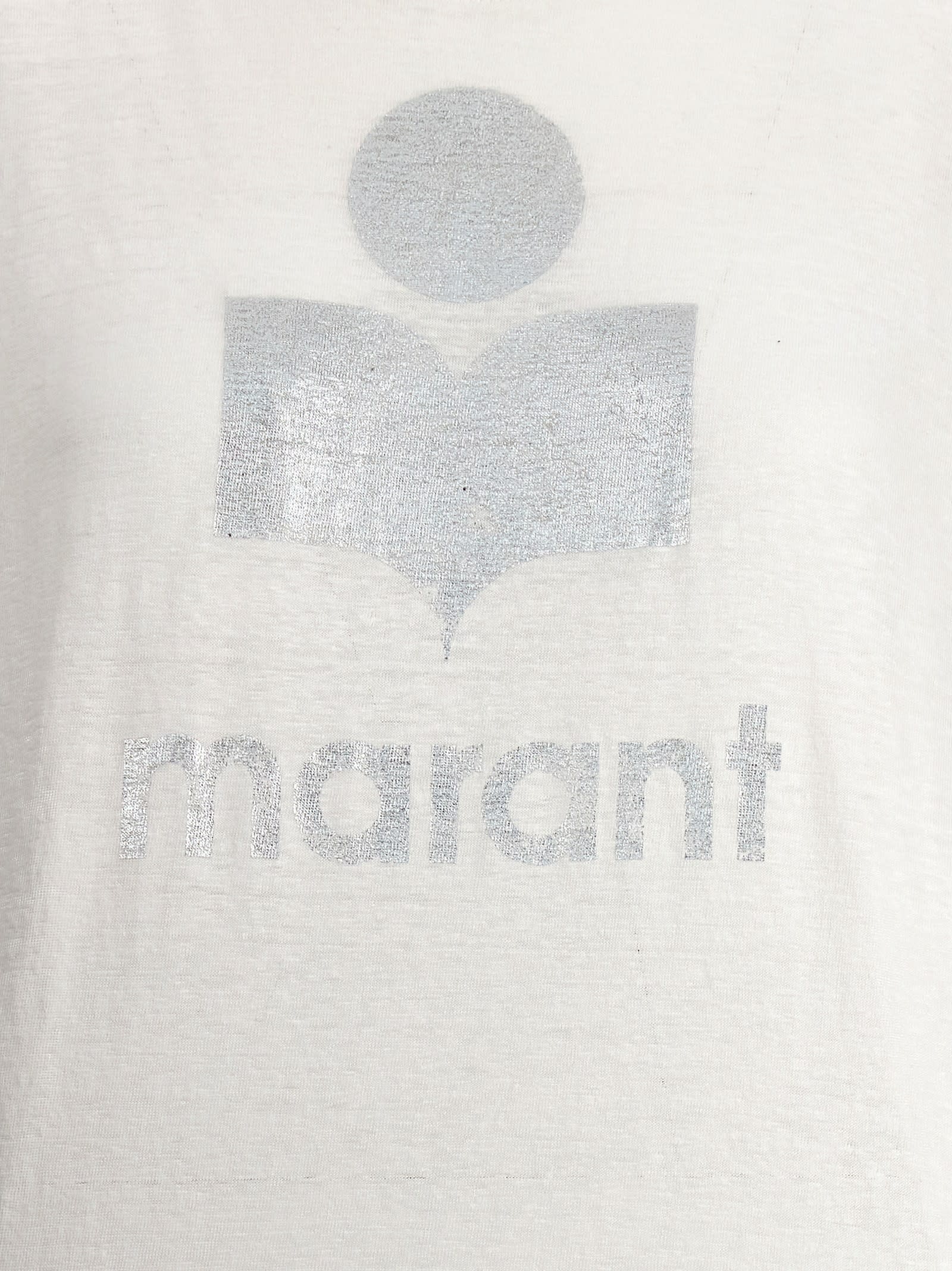 Shop Marant Etoile Klowia T-shirt In White