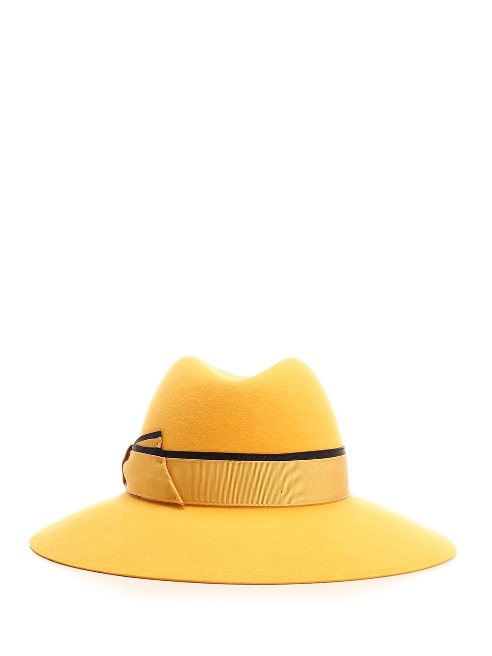 Shop Borsalino Claudette Hat In Yellow