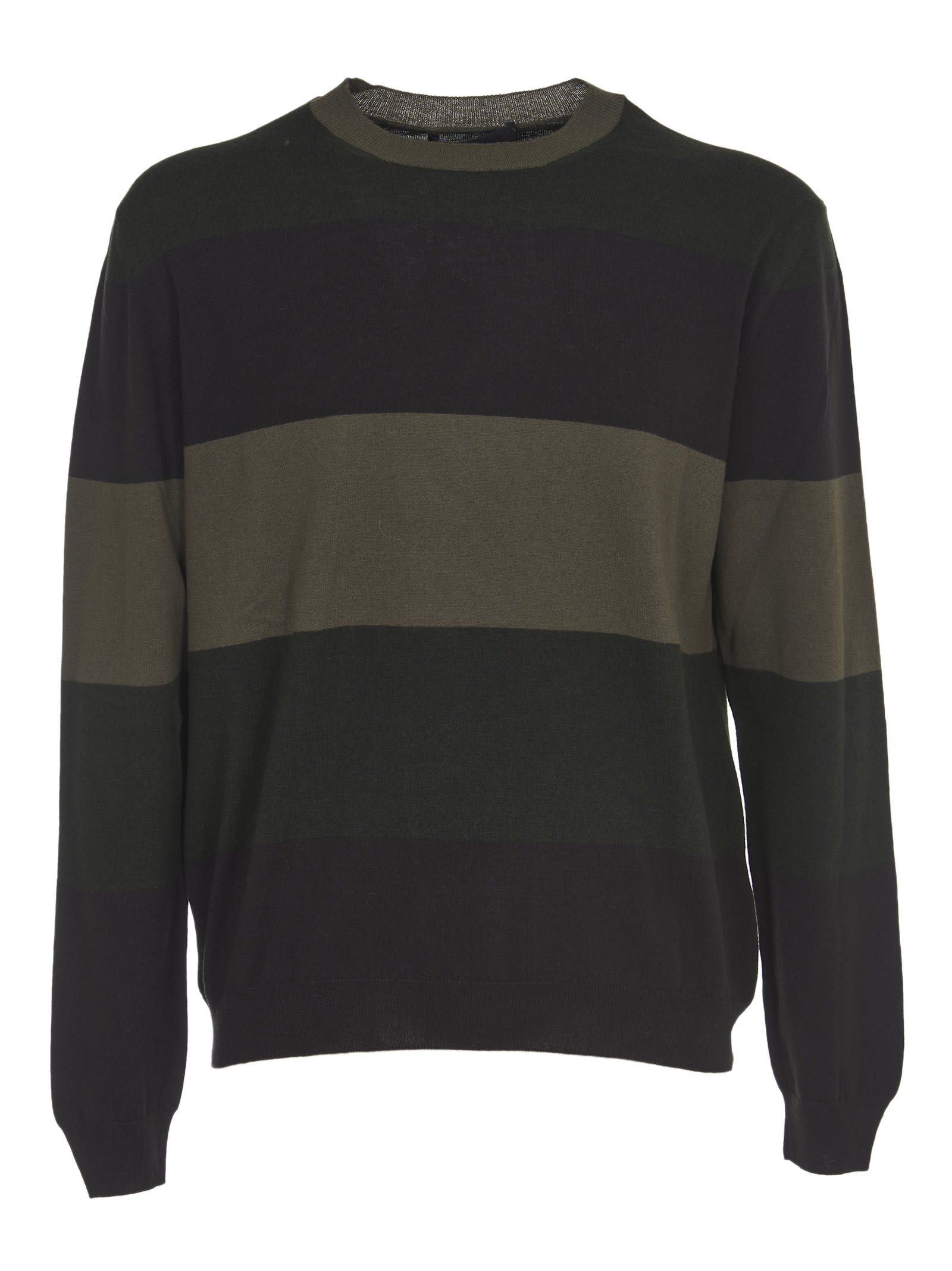 Fabrizio del Carlo Green Stripes Sweater