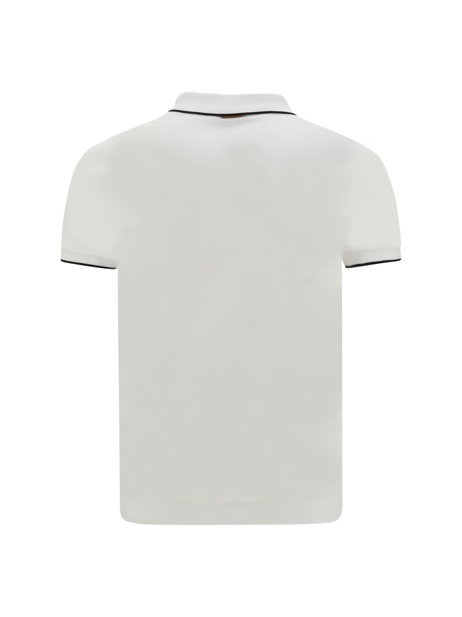 Shop Zegna Polo Shirt In White