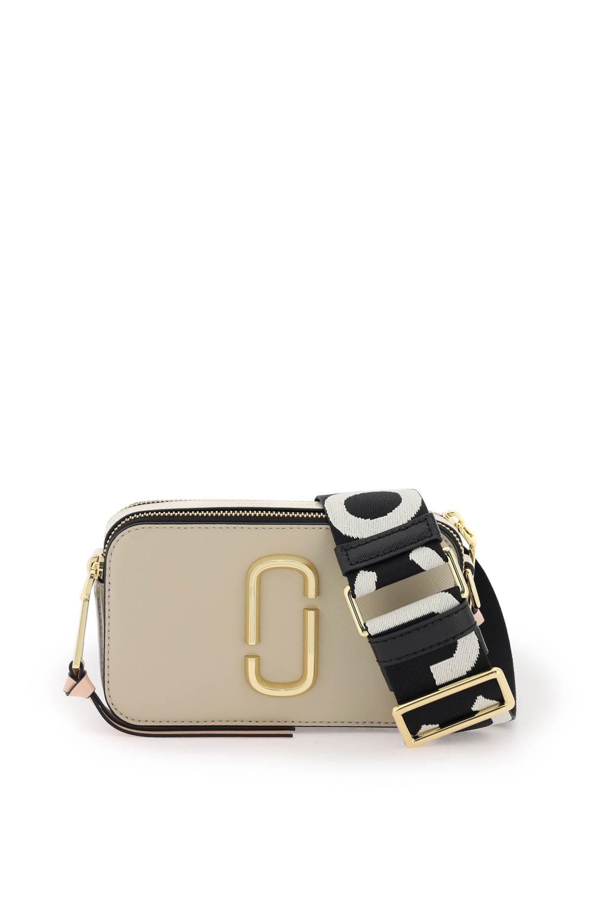 Shop Marc Jacobs The Snapshot Camera Bag In Khaki Multi (beige)
