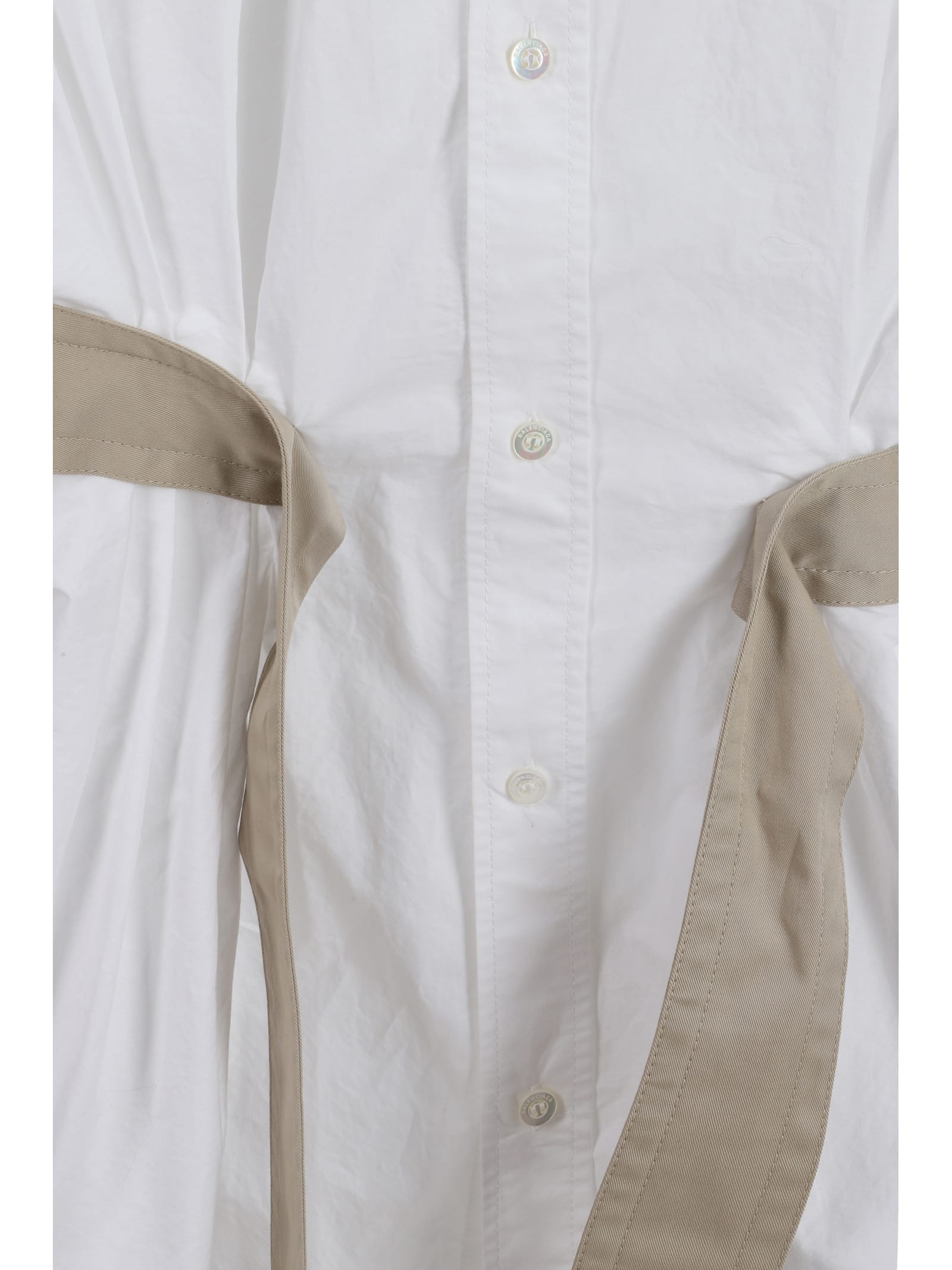 Shop Balenciaga Shirt In White