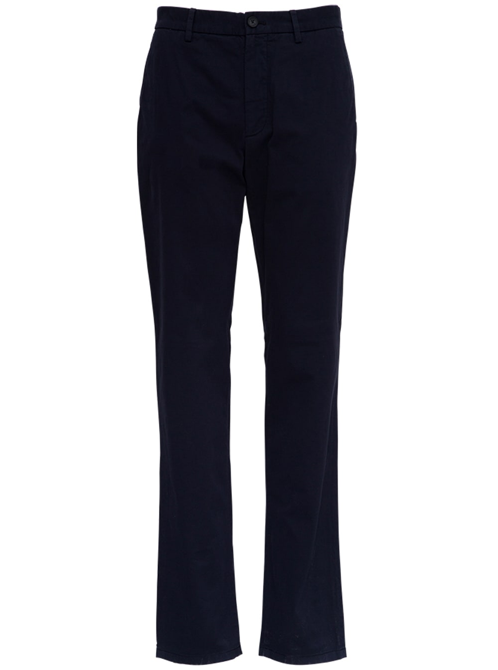 Z Zegna Blue Cotton Tailored Trousers