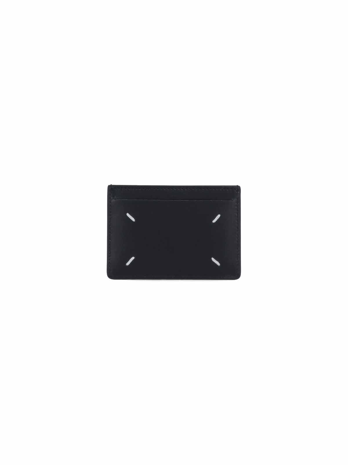 Maison Margiela Leather Card Holder In Black