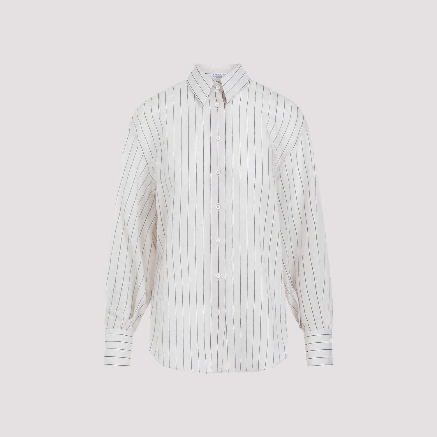 Shop Brunello Cucinelli Shirt In Salgemma Bianco