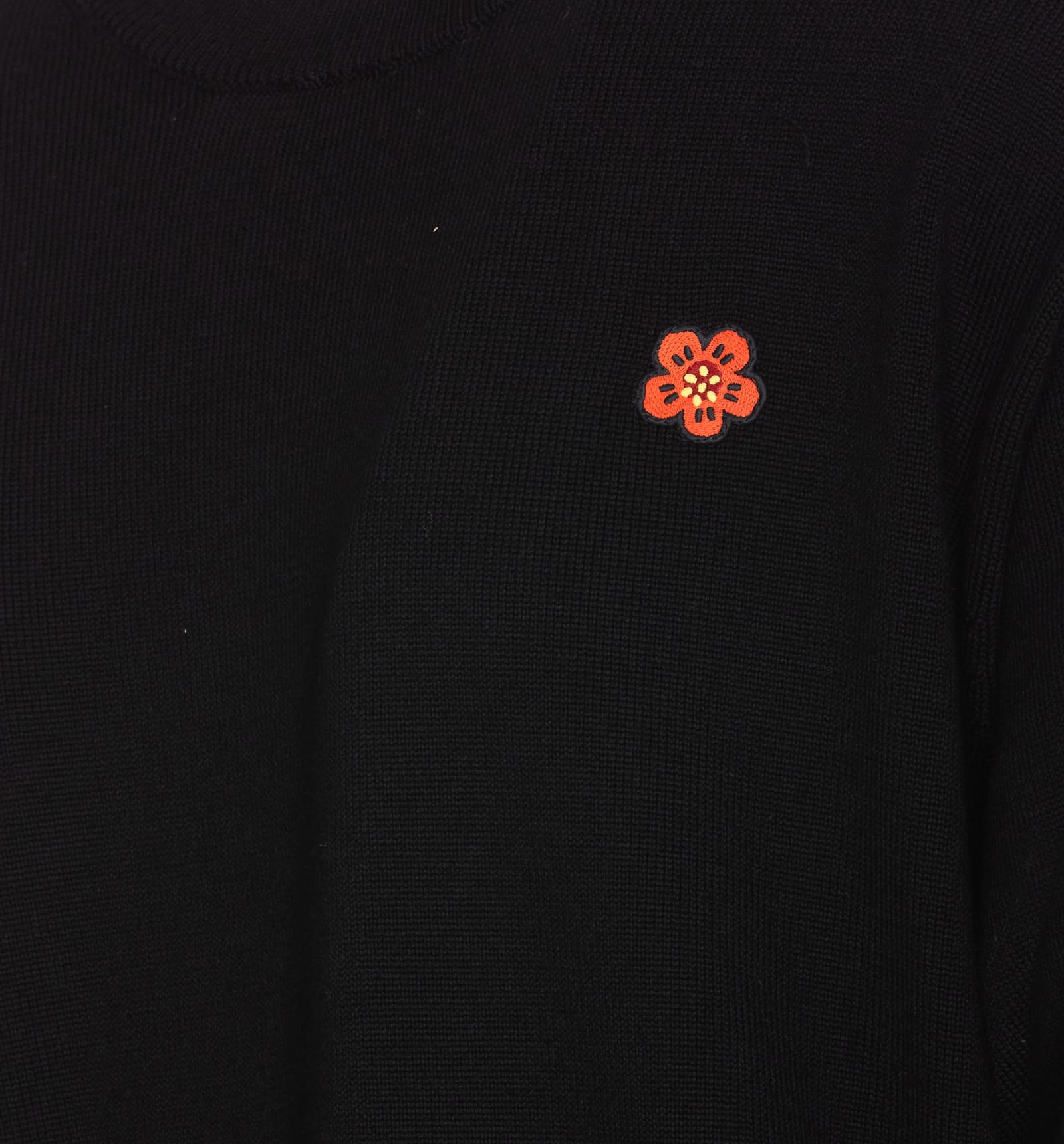 Shop Kenzo Boker Flower Sweater In Black