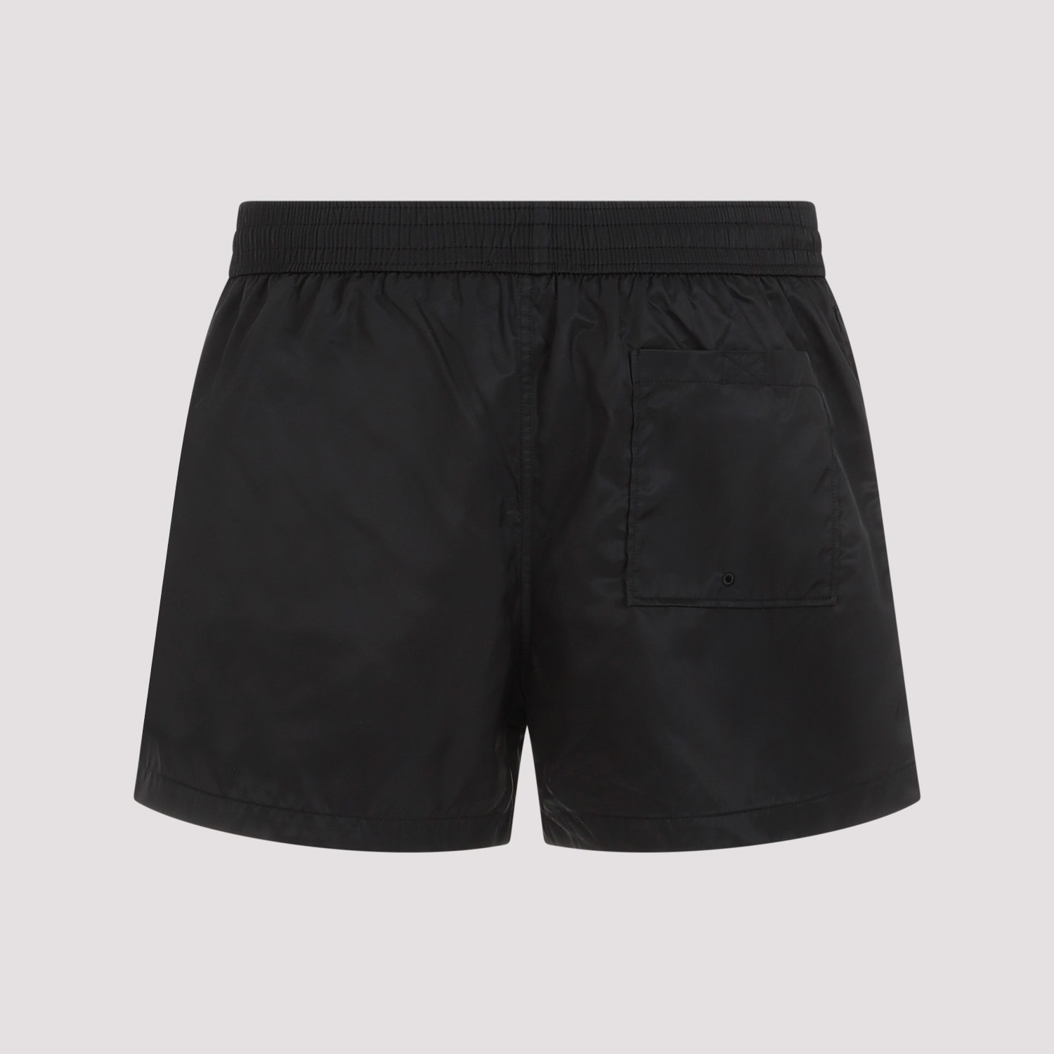 Shop Off-white Stamp Swim Shorts In Black White