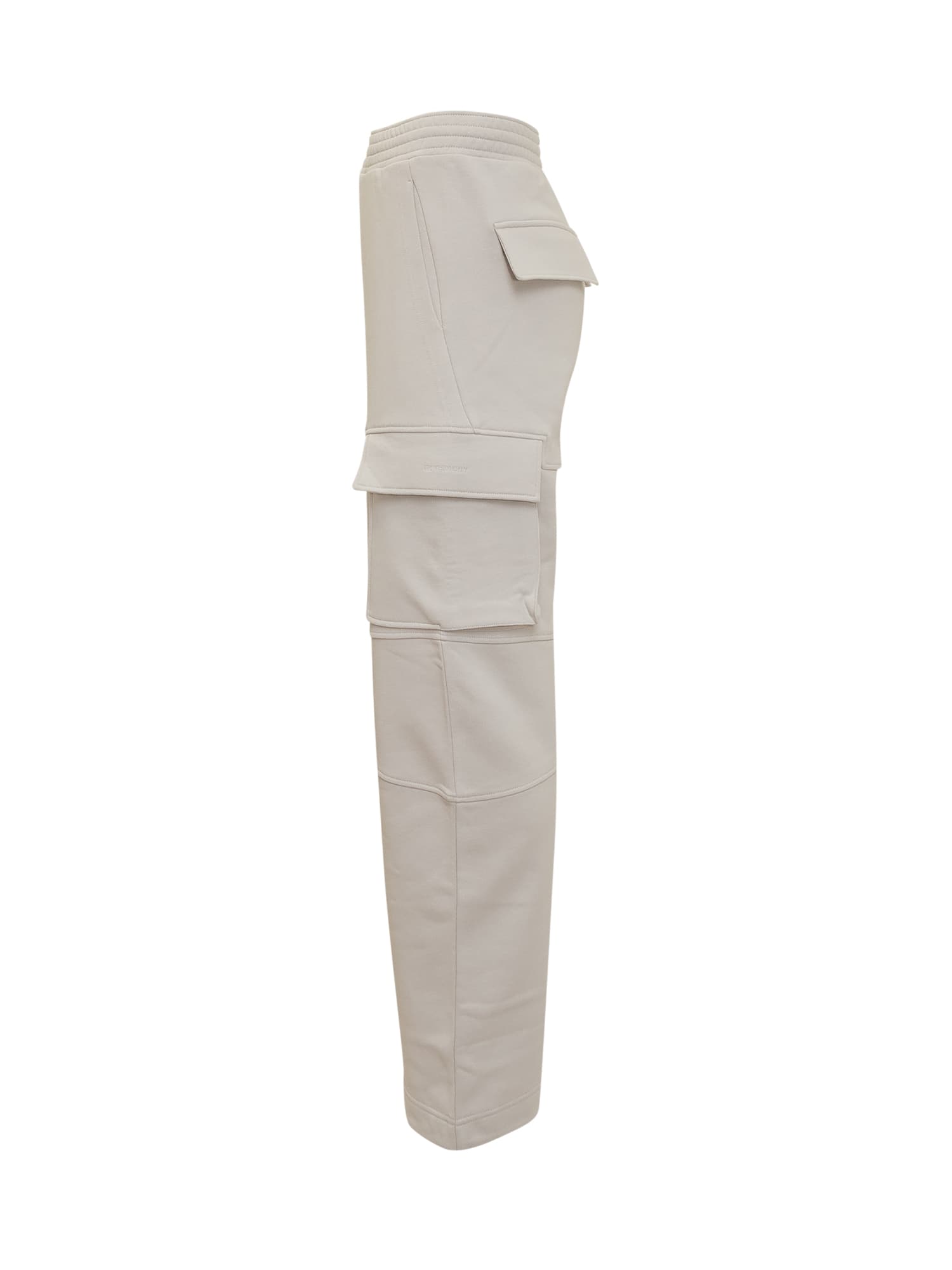 Shop Givenchy Arched Cargo Trousers In Chalk
