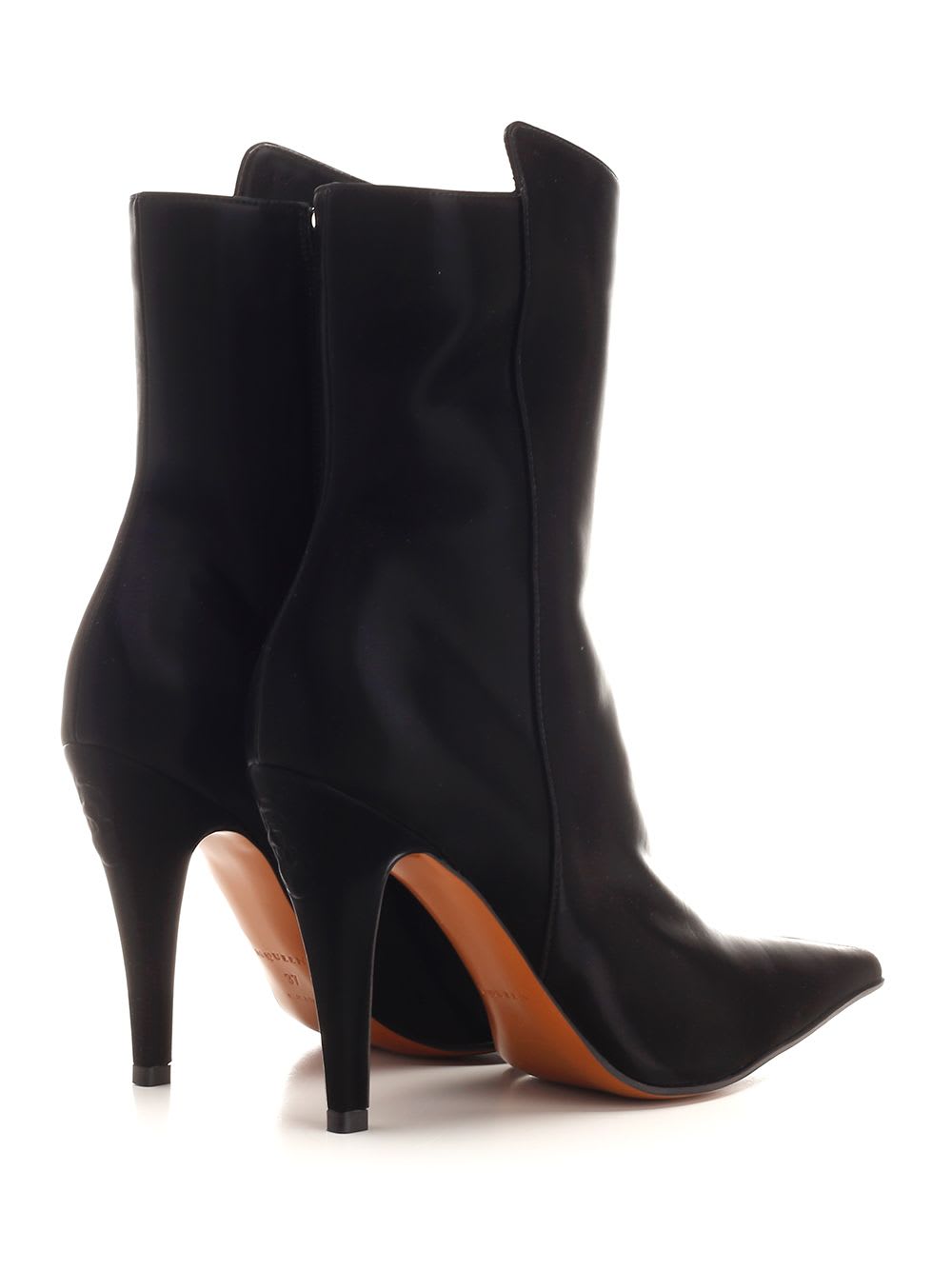 Shop Alexander Mcqueen Birdee Ankle Boots In Black