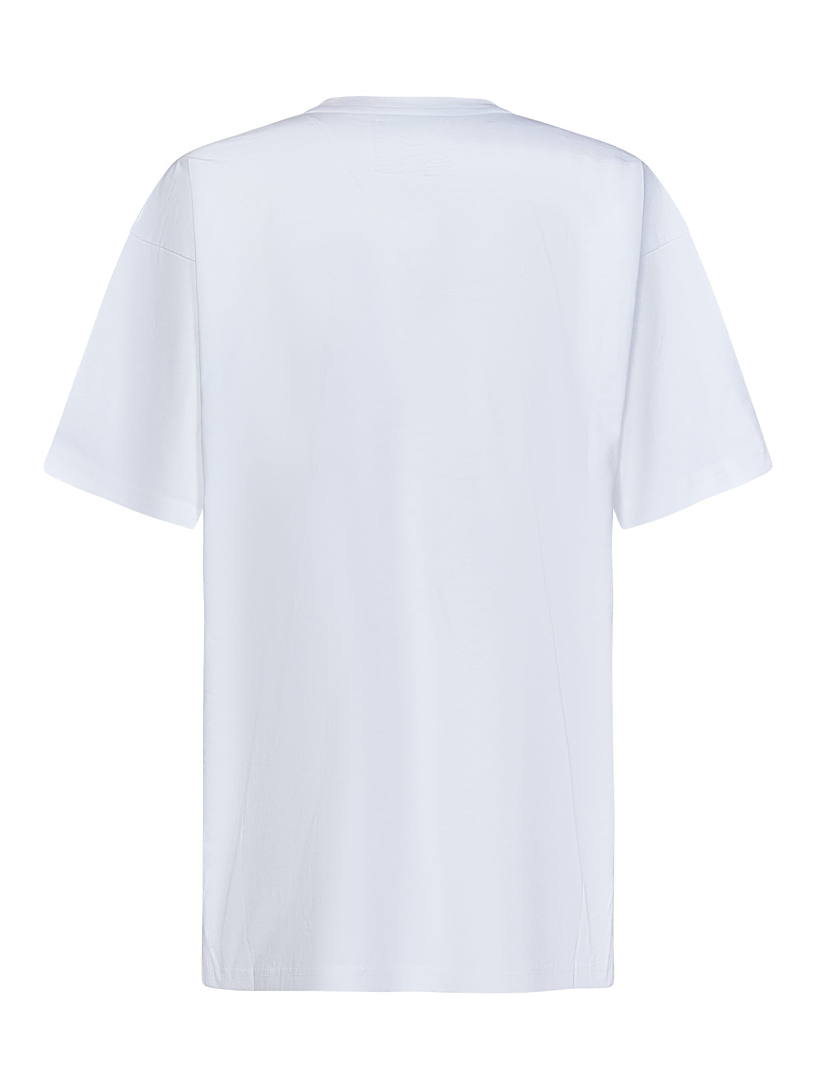 Shop Moschino Nautical Logo T-shirt In 1001