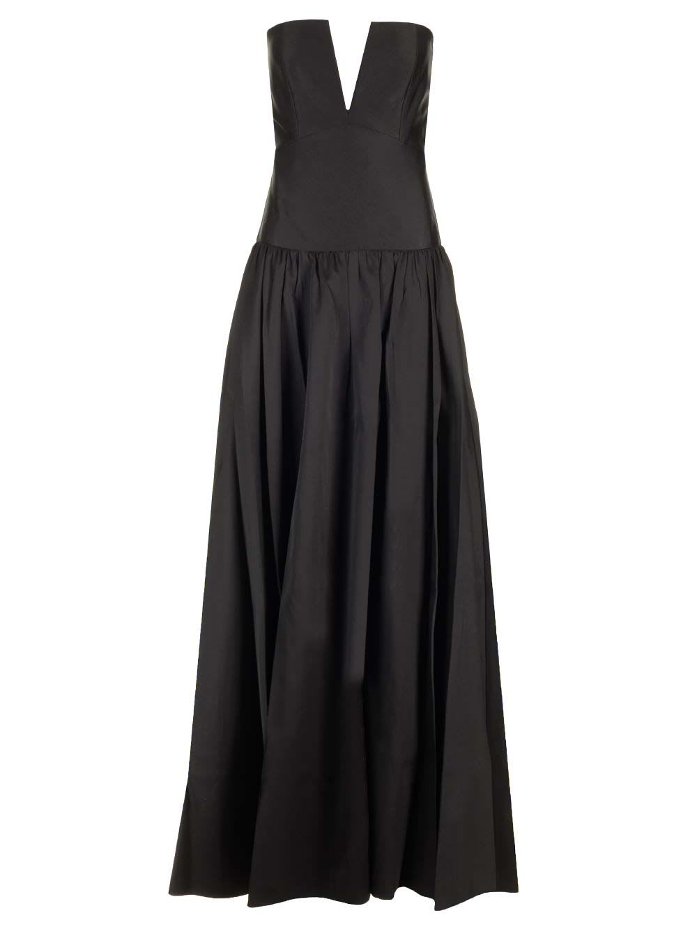 Shop Roland Mouret Taffeta Evening Dress In Black