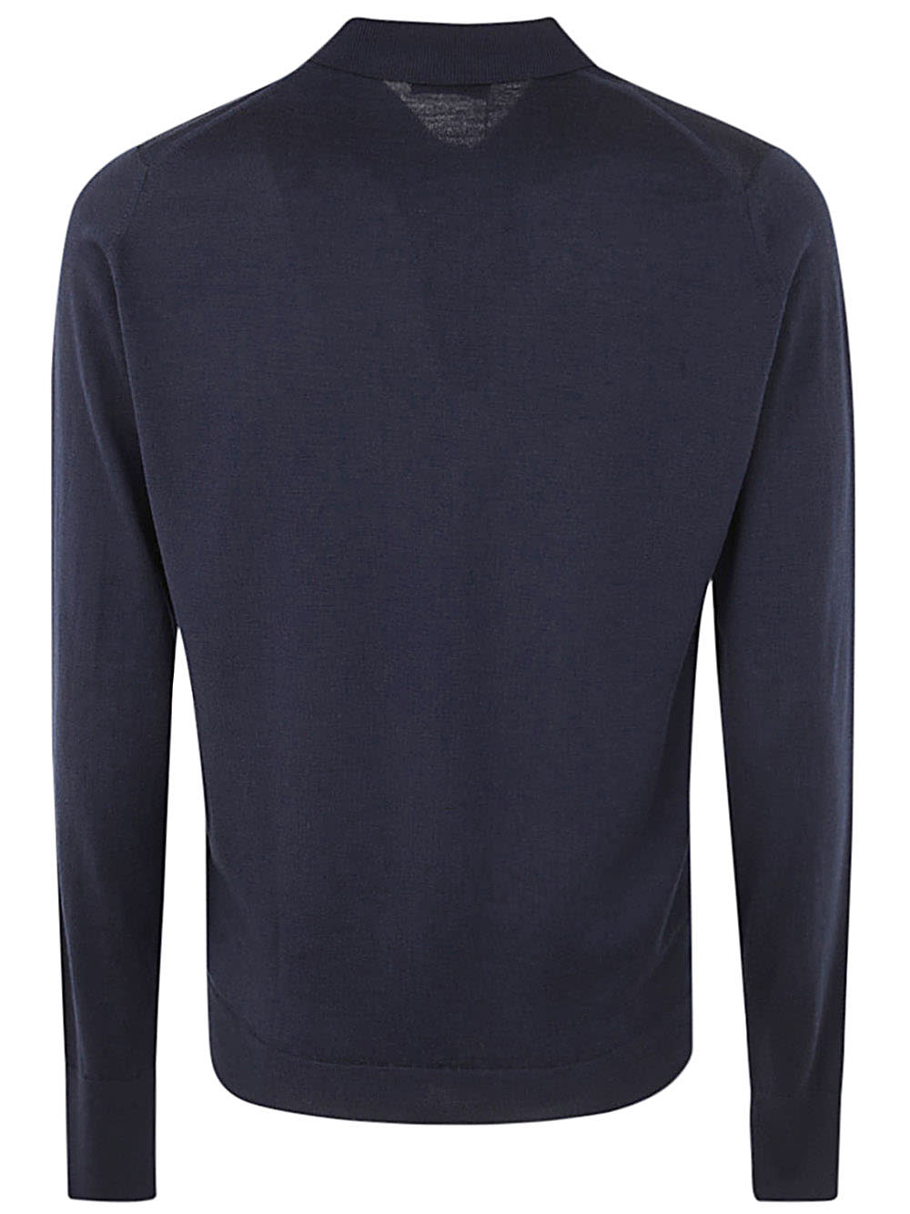 Shop John Smedley Cotswold Long Sleeves Shirt In Midnight